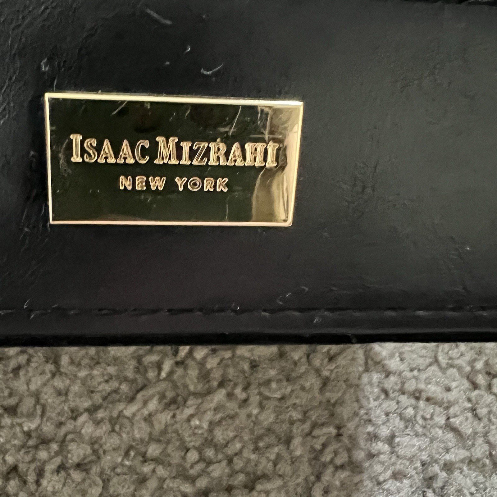 Issac Mizrahi Faux Leather Desk Organizer
