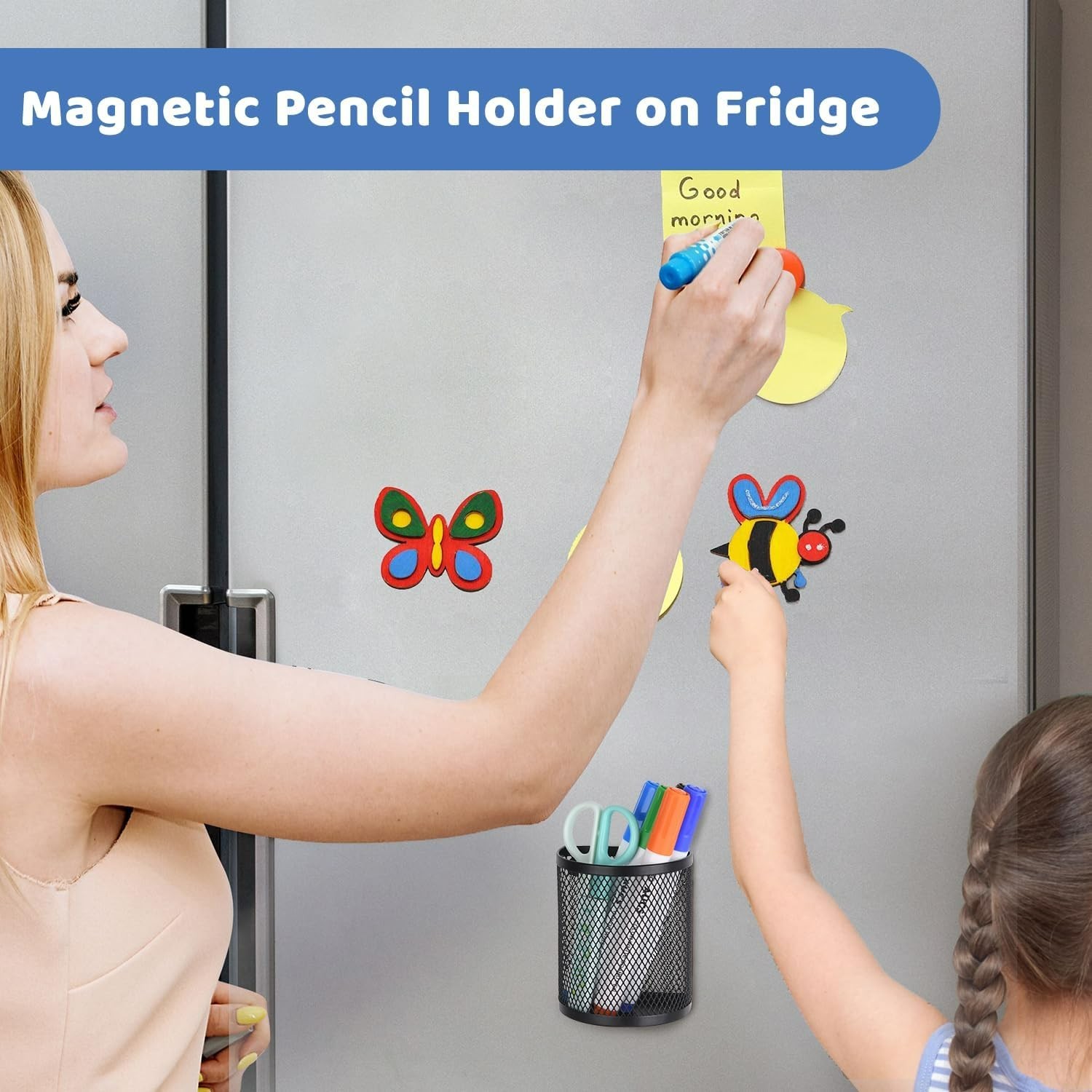 2 Pack Lightweight Magnetic Pencil Holders – Perfect for Clutter-Free Spaces