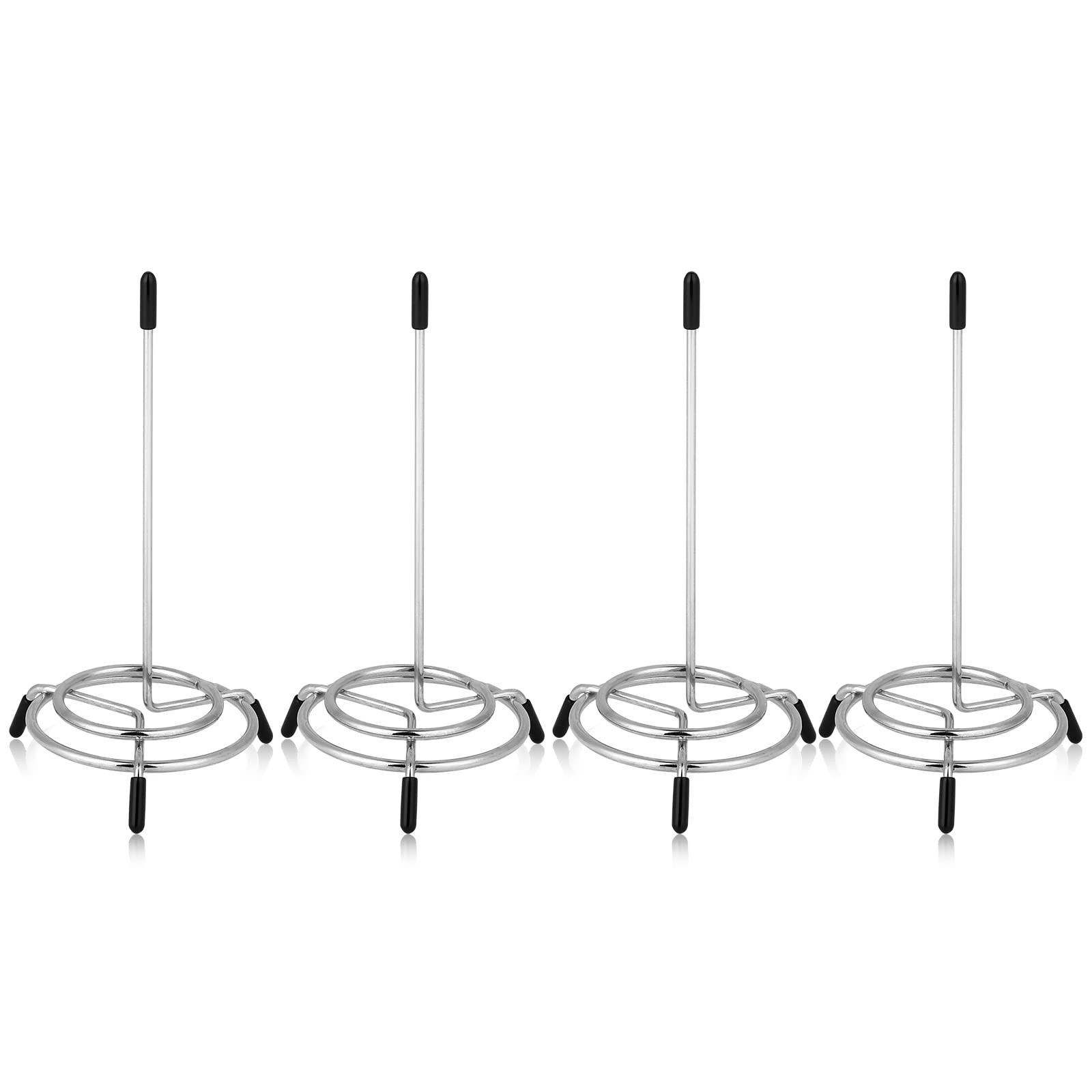 4PCS Check Spindle, Receipt Holder Spike, Stainless Steel Bill Fork, Silver