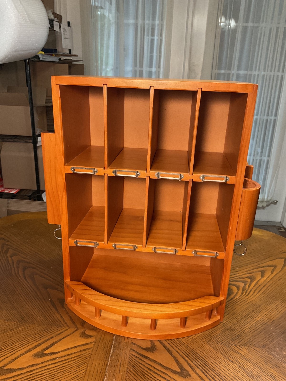 Gramata Wooden Mail Organizer Natural Finish NA8242 17.5″x15”x9.5”