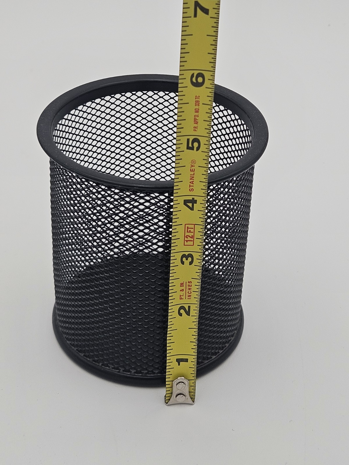 4 By 3.5 Inch Black Pencil Cup Holder