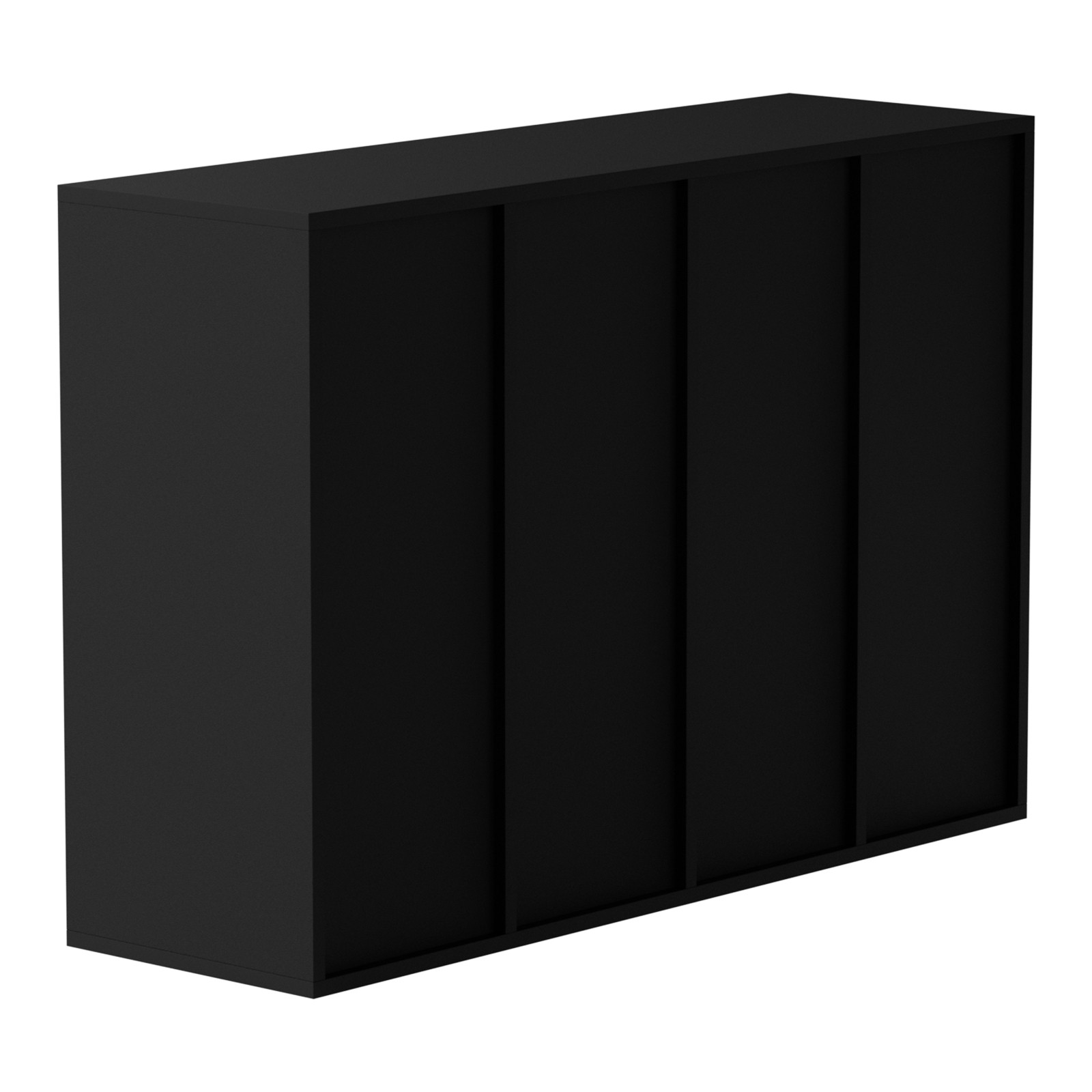 Uimoso Wood Literature Organizer Adjustable File Sorter 36 Compartments Black