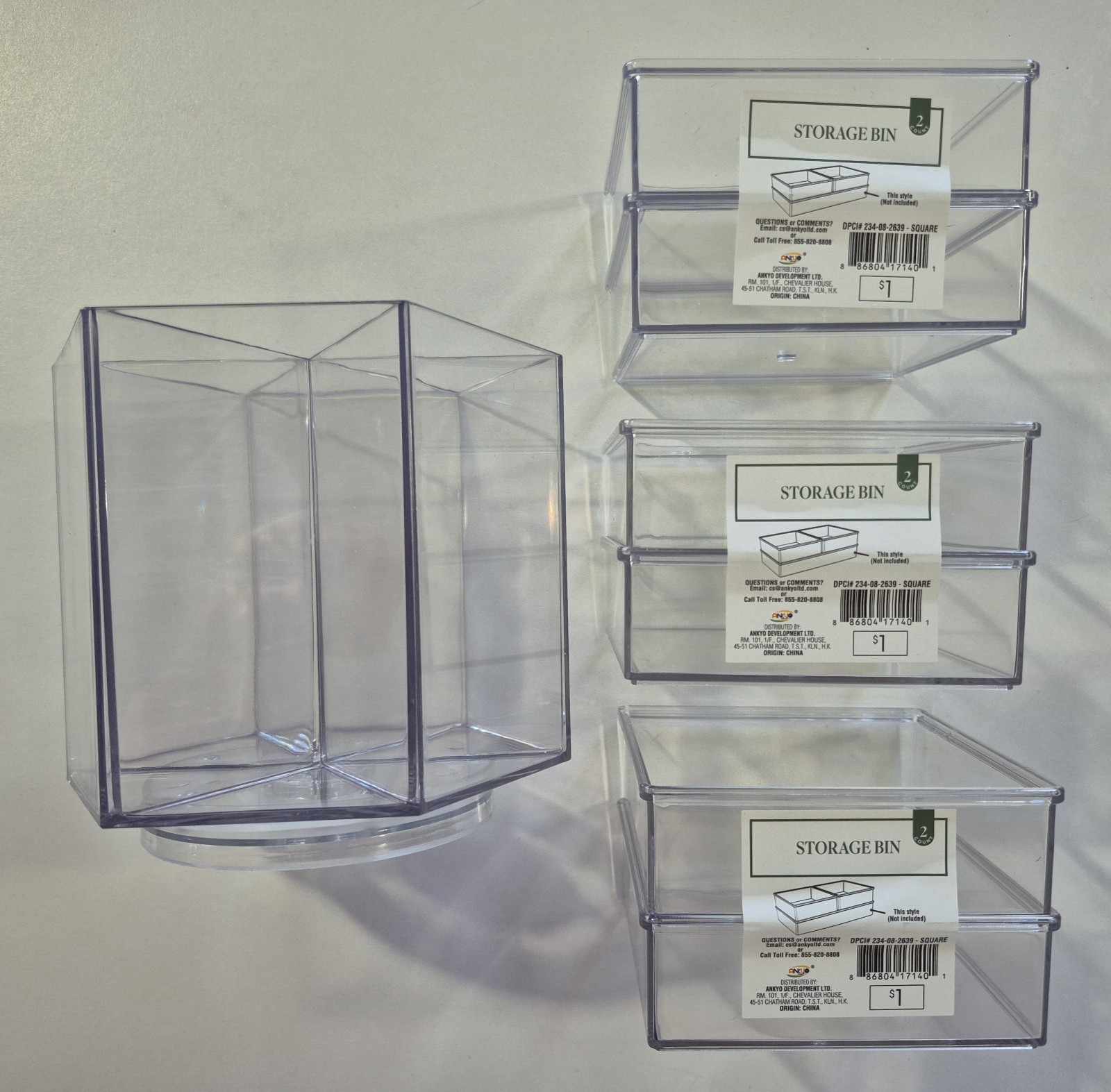 7 Pieces Clear Desk Organization Set