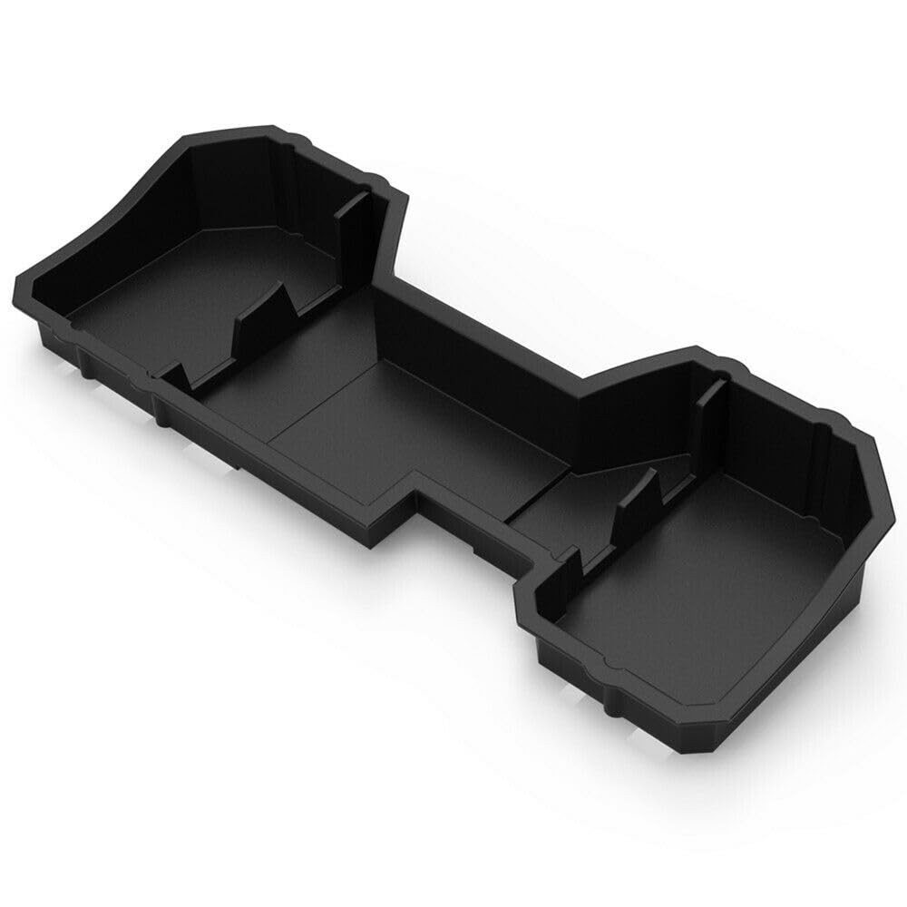 Underseat Storage Box Chevy Silverado 1500 & HD 14-19 GMC Sierra Crew ABS Black