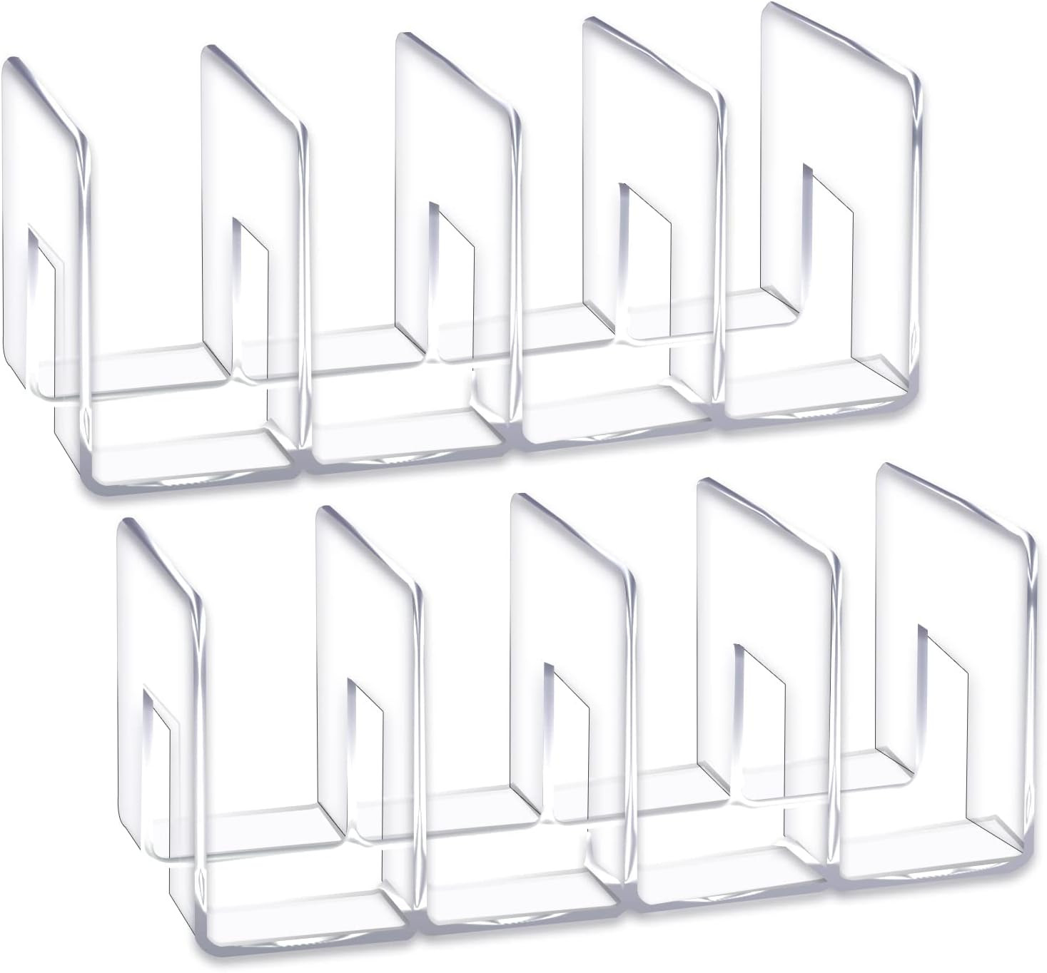 Clear Acrylic Desk File Sorter Purse/Handbag Organizer Clutch Divider Mesh Folde