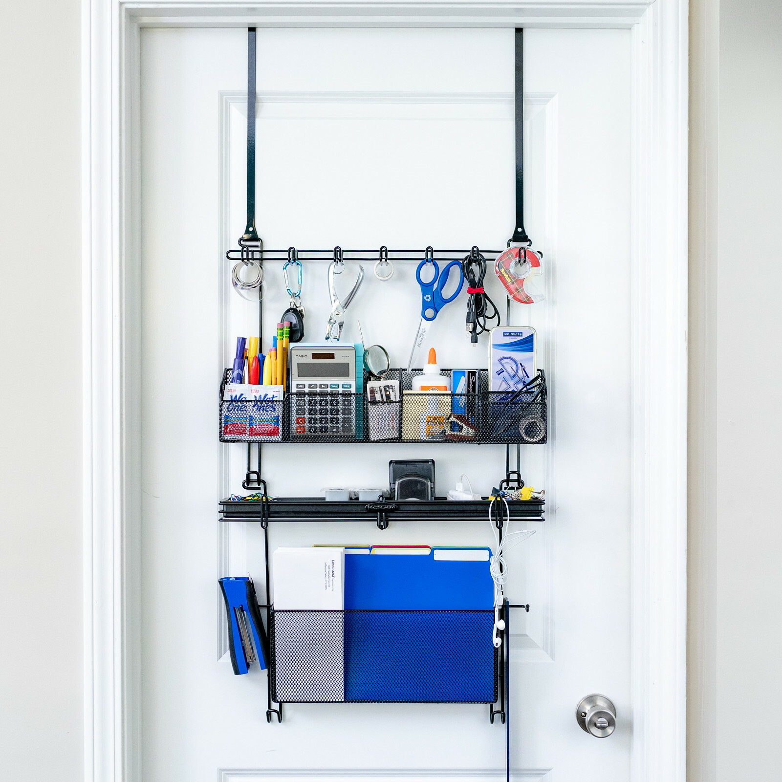Longstem Office Organizer and File Rack 4200 Black Office Storage Patented