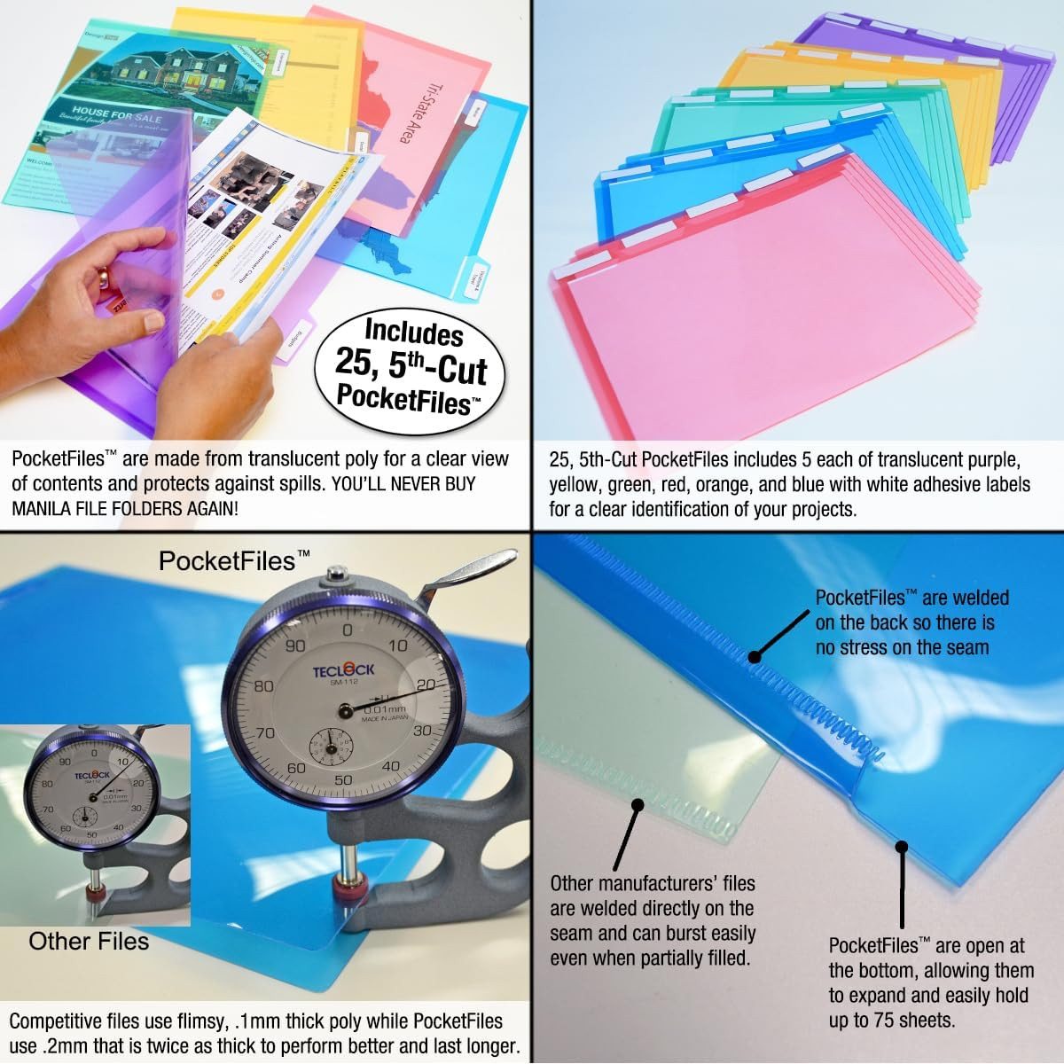 Stationmate Desktop Organizer (Includes 25, 5Th-Cut Pocketfiles). Complete Proje