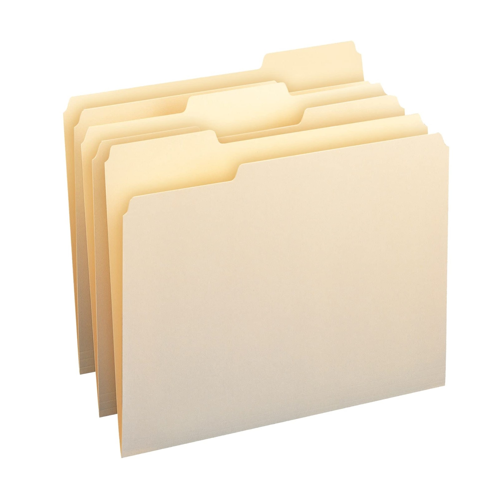 Office Depot File Folders, 1/3 Cut, Letter Size, Manila, Manila (Material)