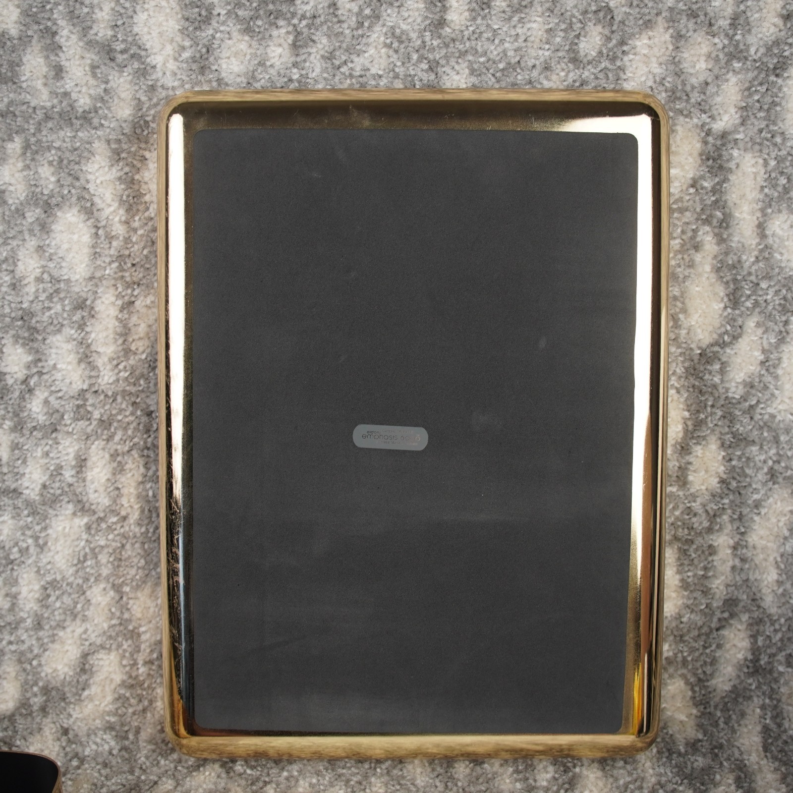 VTG 1984 Eldon Emphasis 6000 Gold Chrome Desktop Paper Organizer File Tray 2PCs