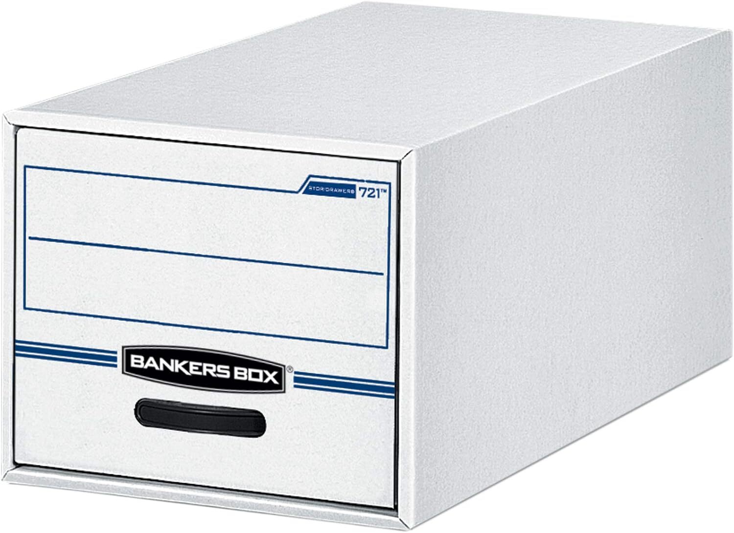 Bankers Box 6 Pack STOR/Drawer Steel Plus Basic Space Saving White/Blue