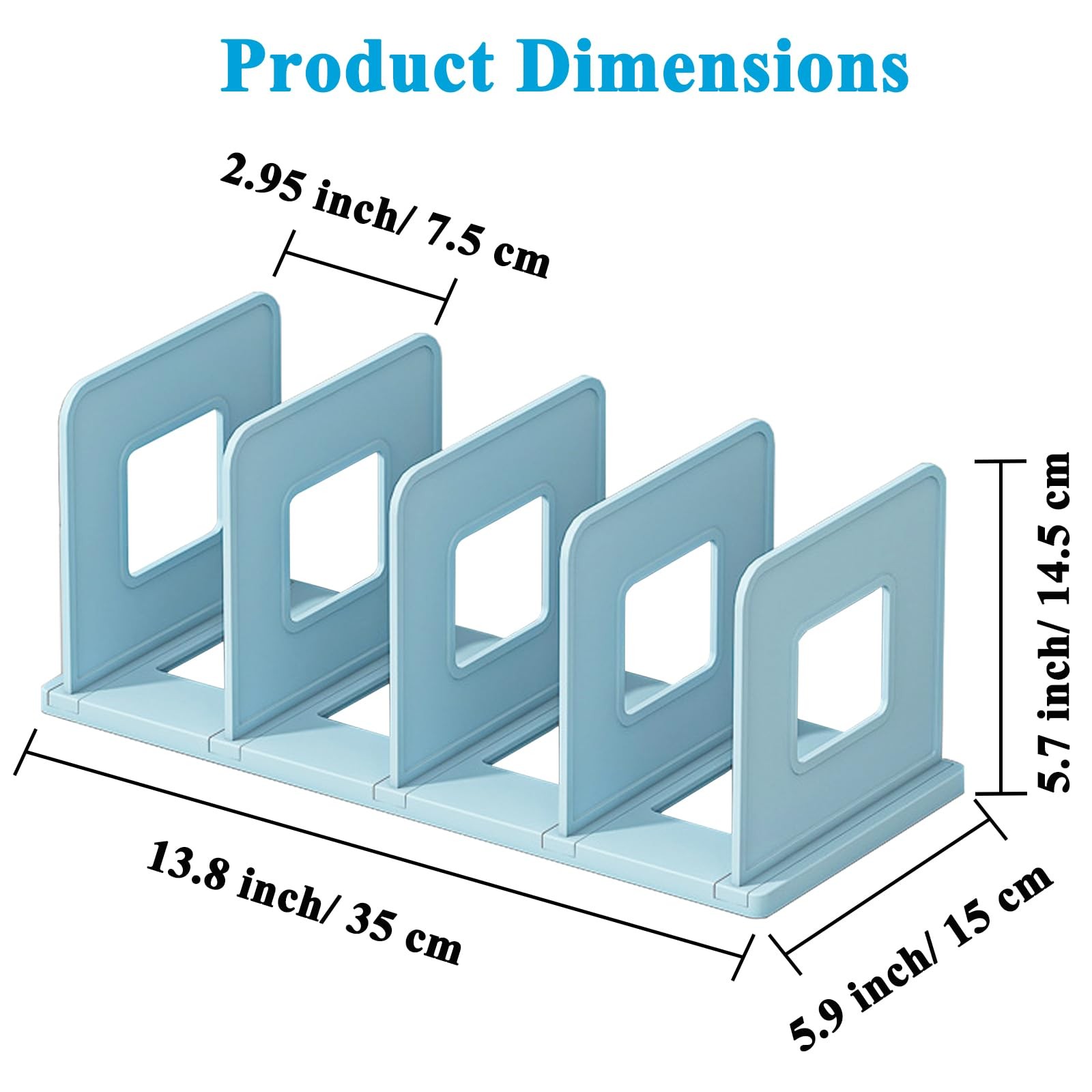 Desk File Sorter Vertical Desktop File Folder Organizer 4 Section Plastic Boo…
