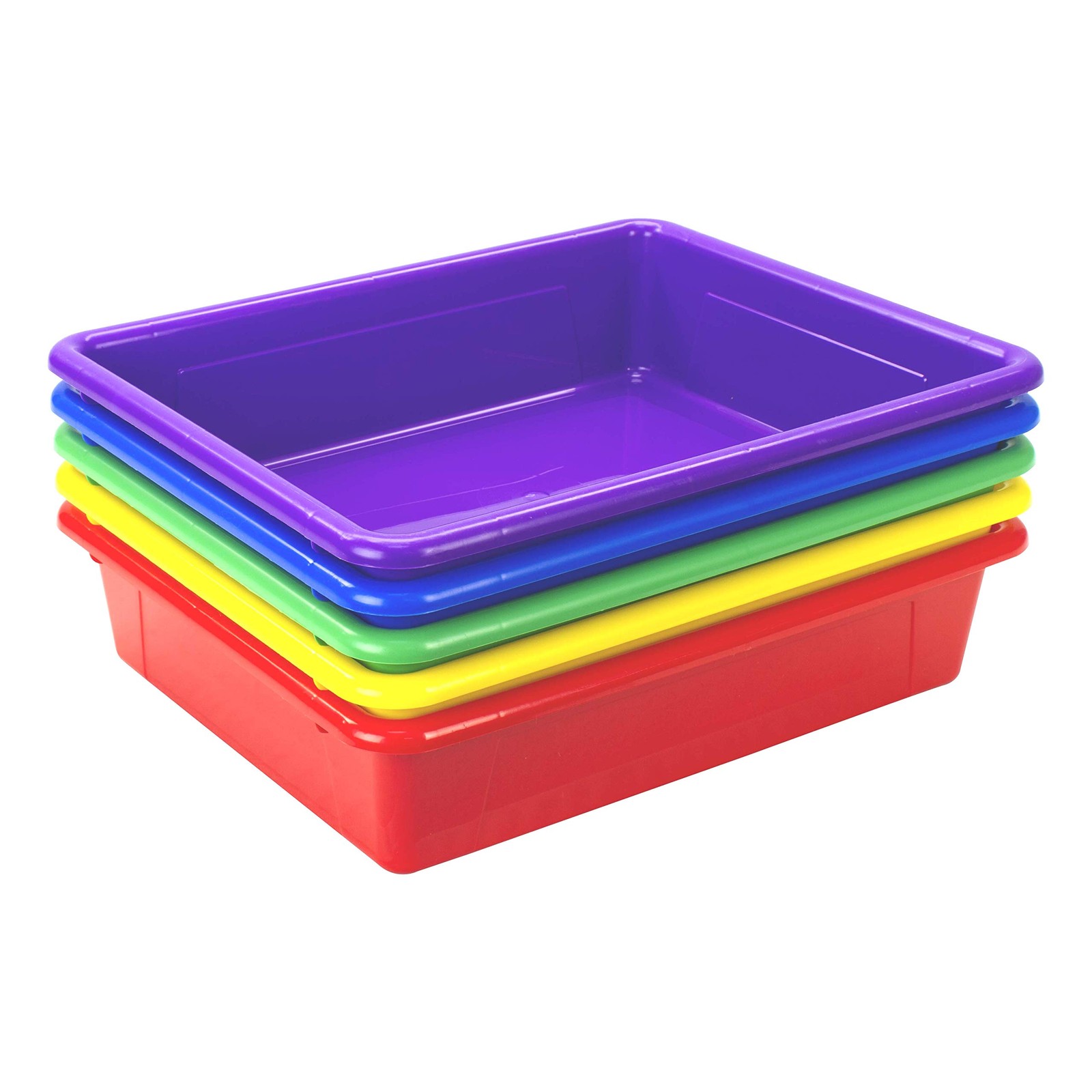 Letter Size Flat Storage Tray – Organizer Bin for Classroom, Office and Home,…
