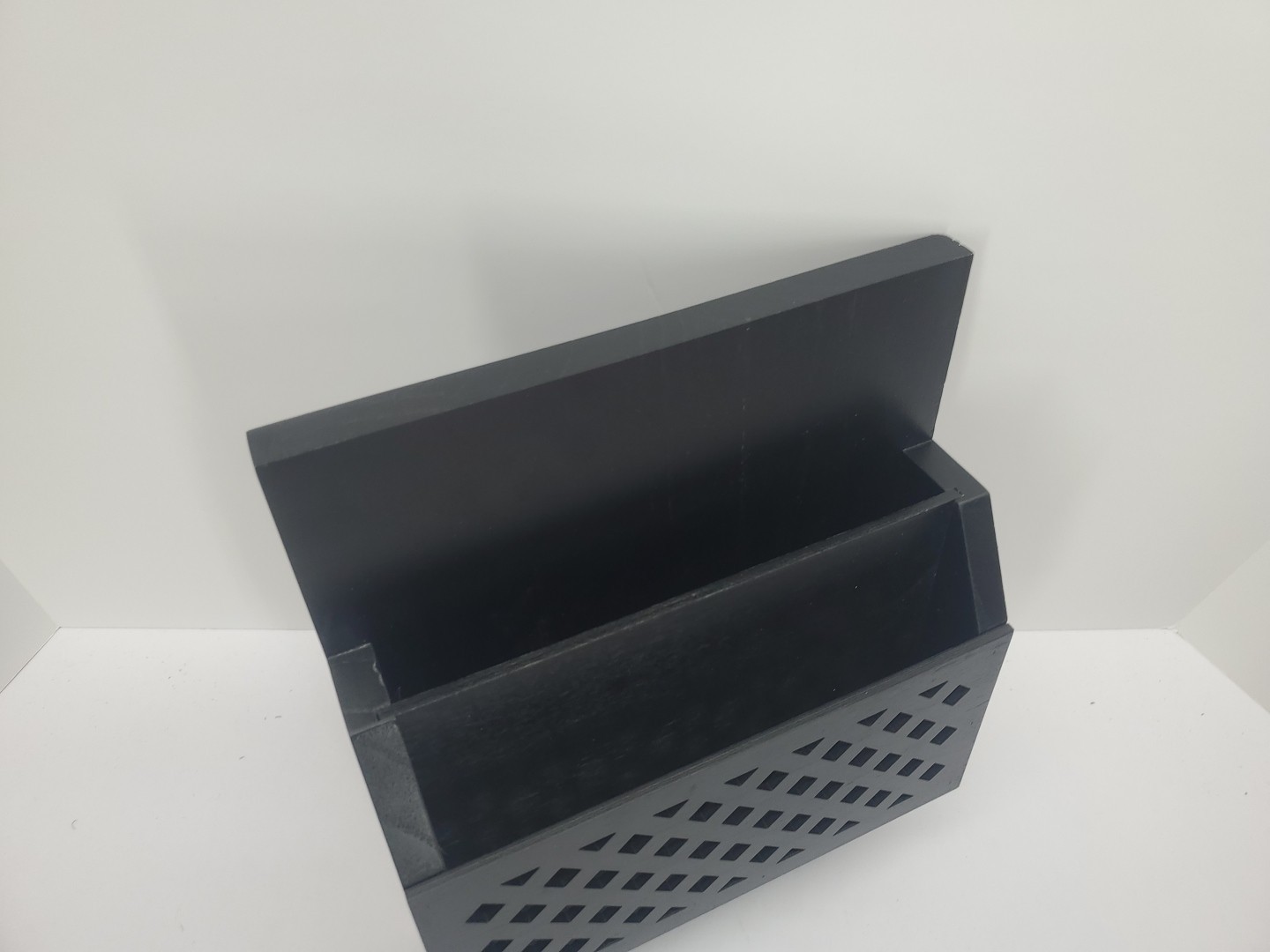 Mail Organizer with Key Holder – 8.8″ x 11.4″ Wall Mounted Wooden Mail Sorter…