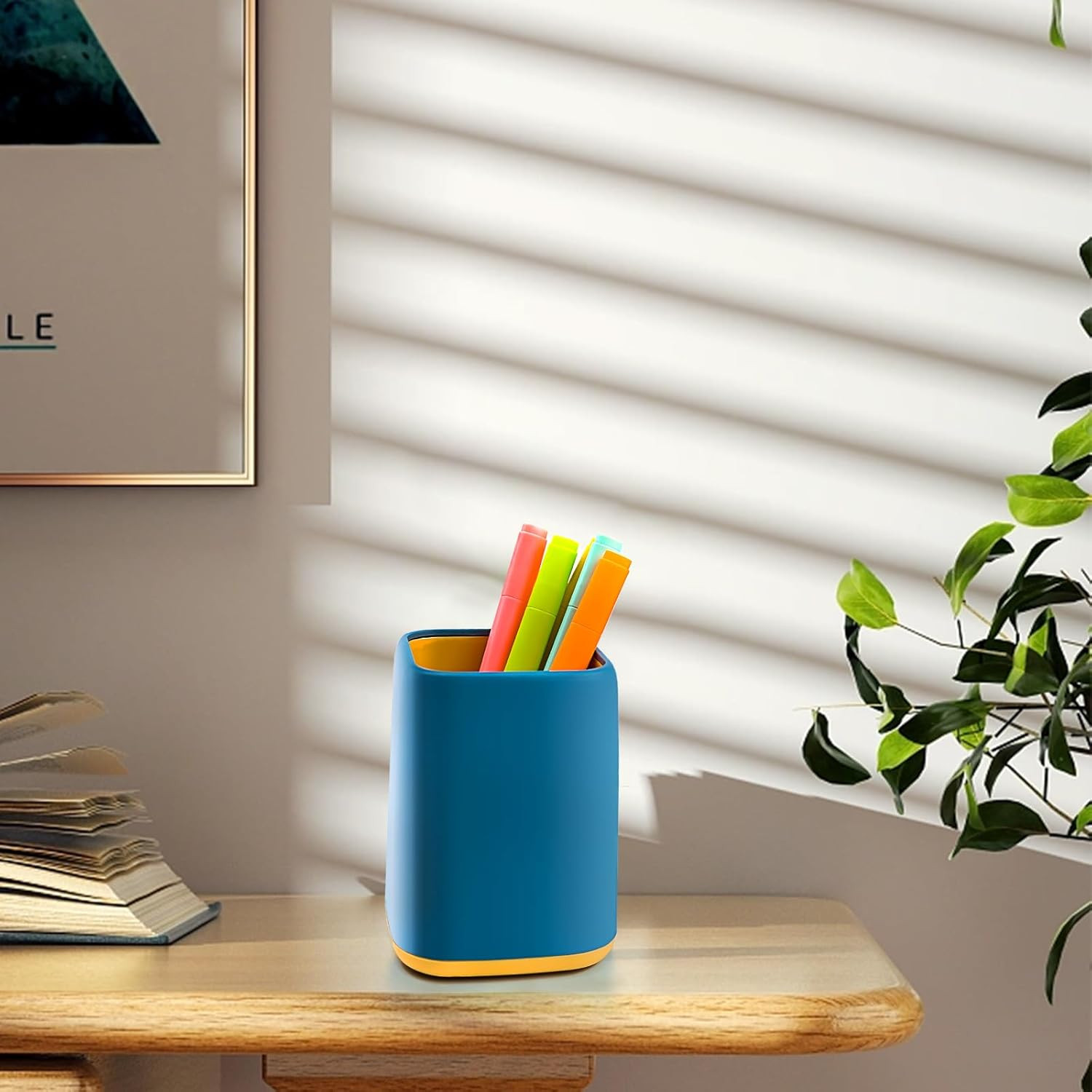 Desk Pen Holder, Desktop Organizer Storage Case Stationery Scandinavian Design f