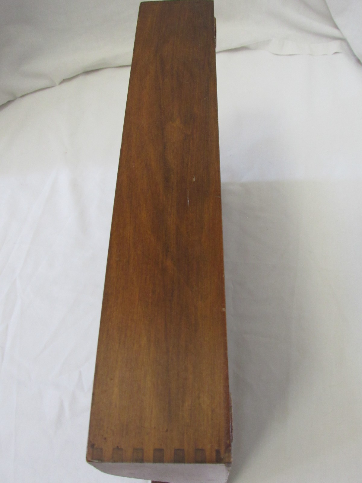 Vintage Wooden Desk Organizer By Globe Wernicke No. 4 Dovetail Edge Made in USA