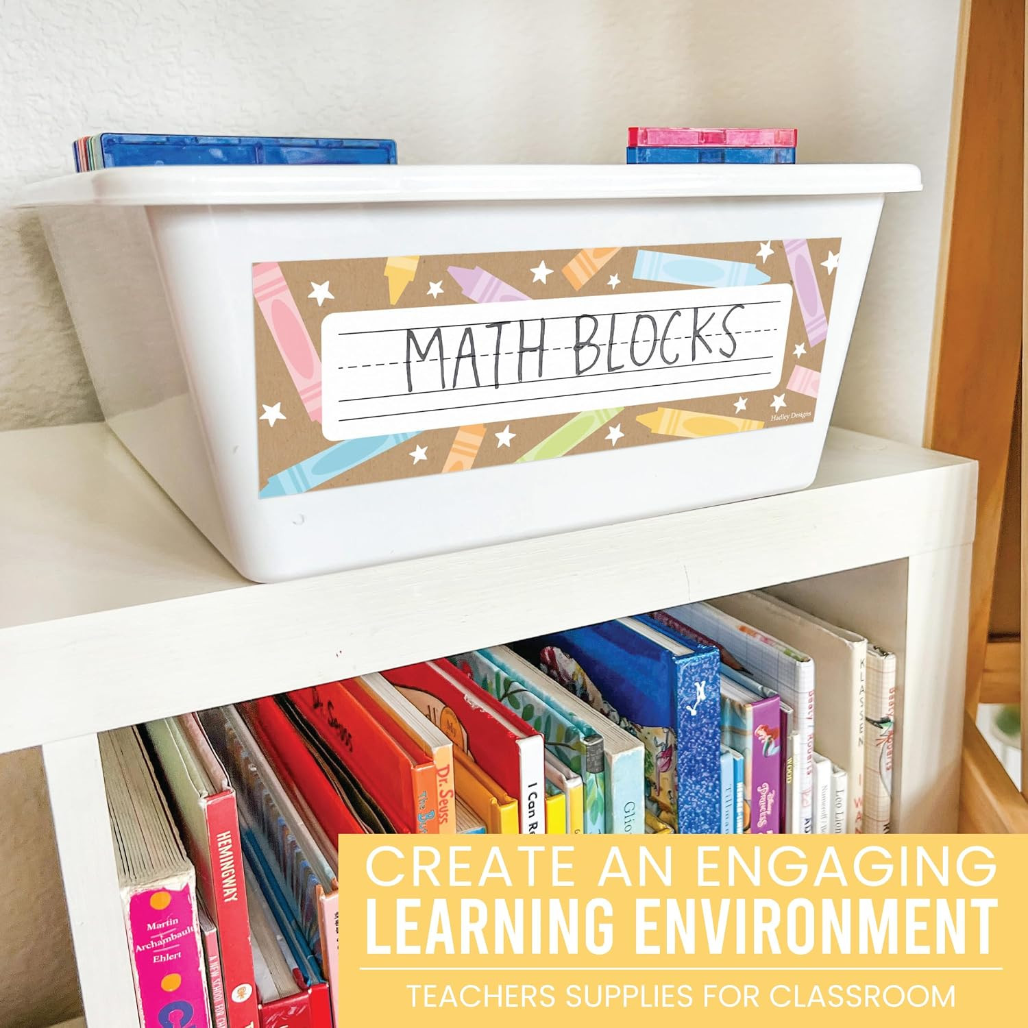 Desk Name Tags for Classroom – 36 Student Desk Name Plates for Classroom Decor,