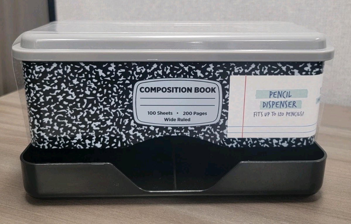 Target Pencil Dispenser Composition Notebook Themed Bullseye Teacher School