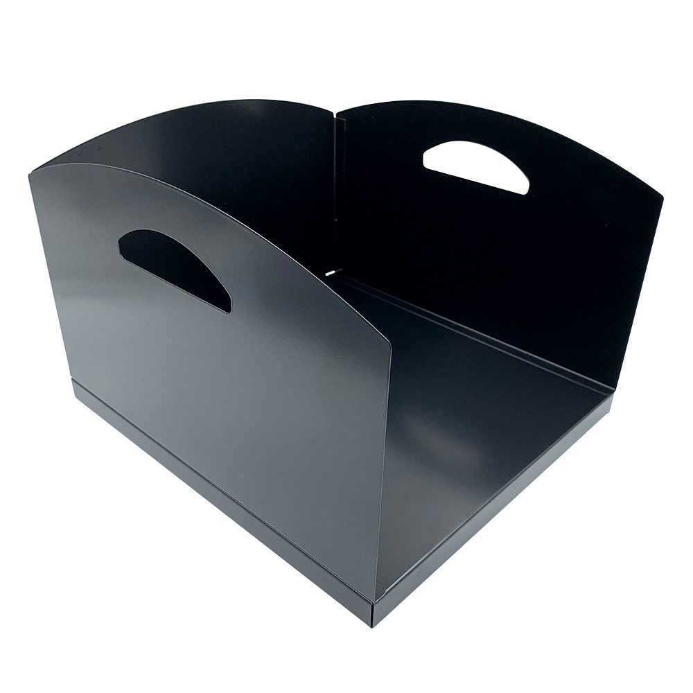 Huron Large Steel Inbox Desk Organizer w/ Handles Black 11″x8″x12″ HASZ0154