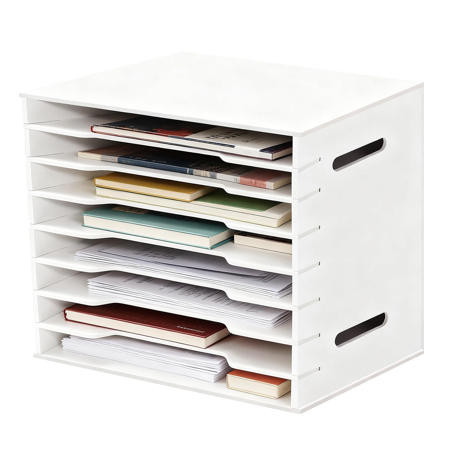 16″x20″ Paper Organizer Storage for Desk, 8 Tier Construction File Organizer …