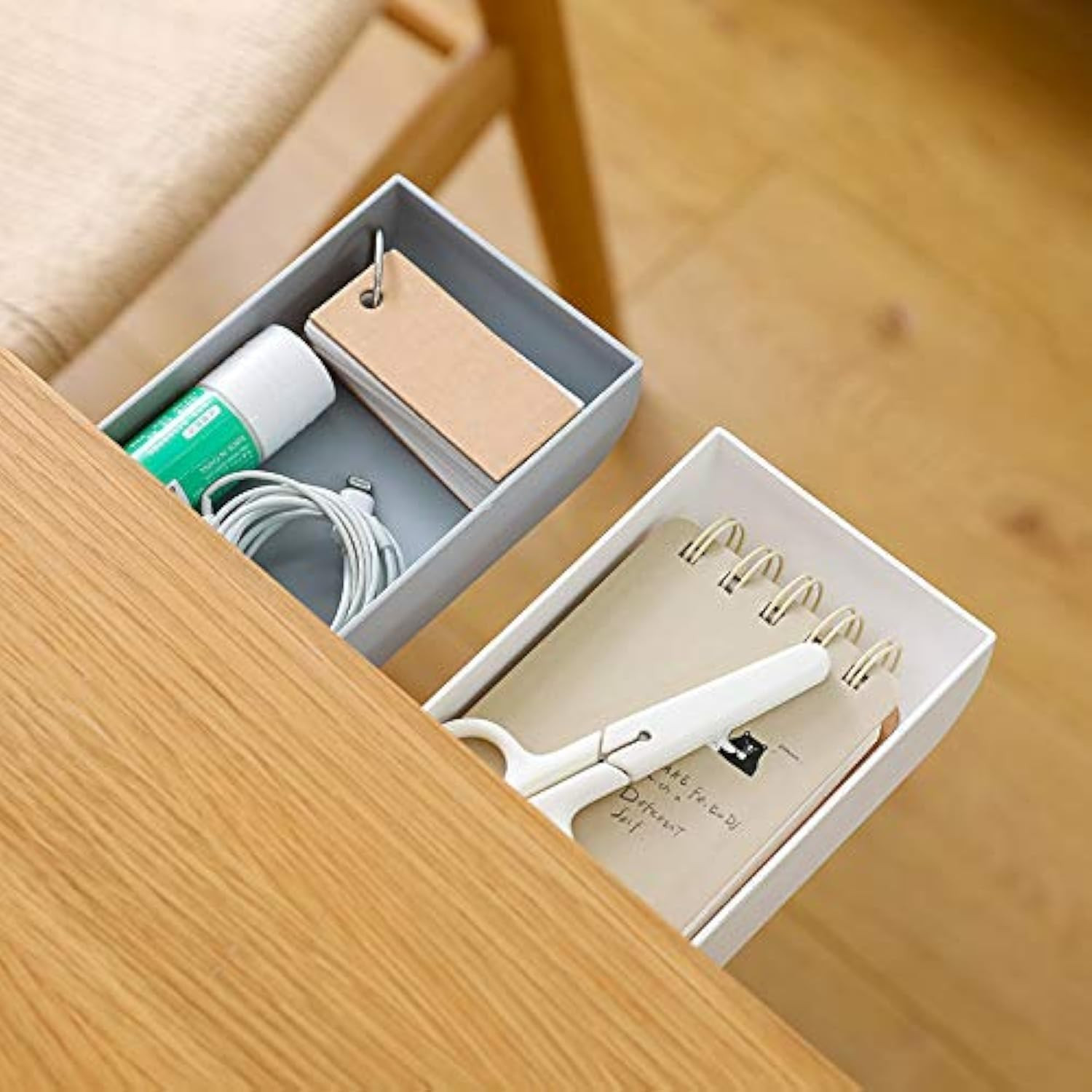 Under Table Drawer, Hidden Self-Adhesive Pencil Tray Drawer,Under Desk Holder St