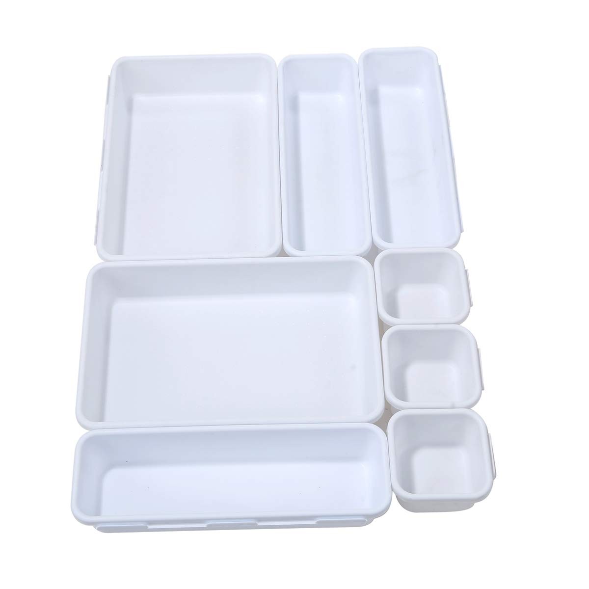 Backerysupply Interlocking Desk Drawer Organizer Separators for White
