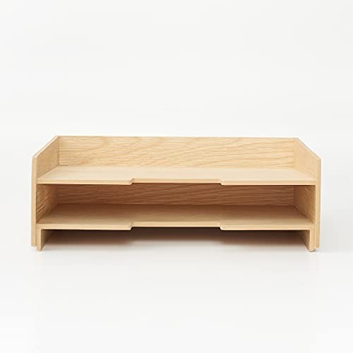 Wooden document tray A4, 2 levels 82603347