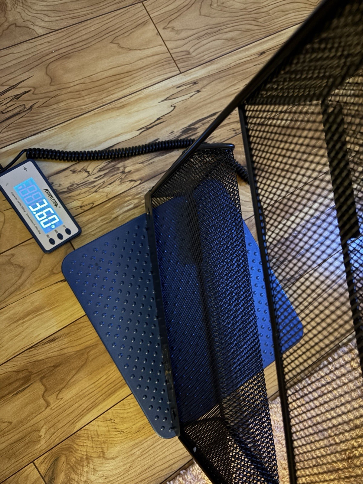 Black Metal Mesh Wall Mount File Organizer Rack