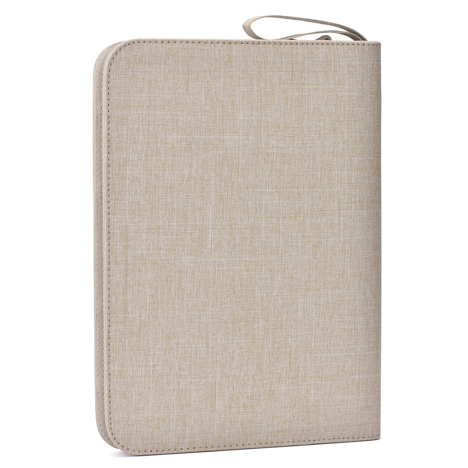 48 Fountain Pen Case Tan Organizer Bag, Waterproof Canvas Pen Display Holder …