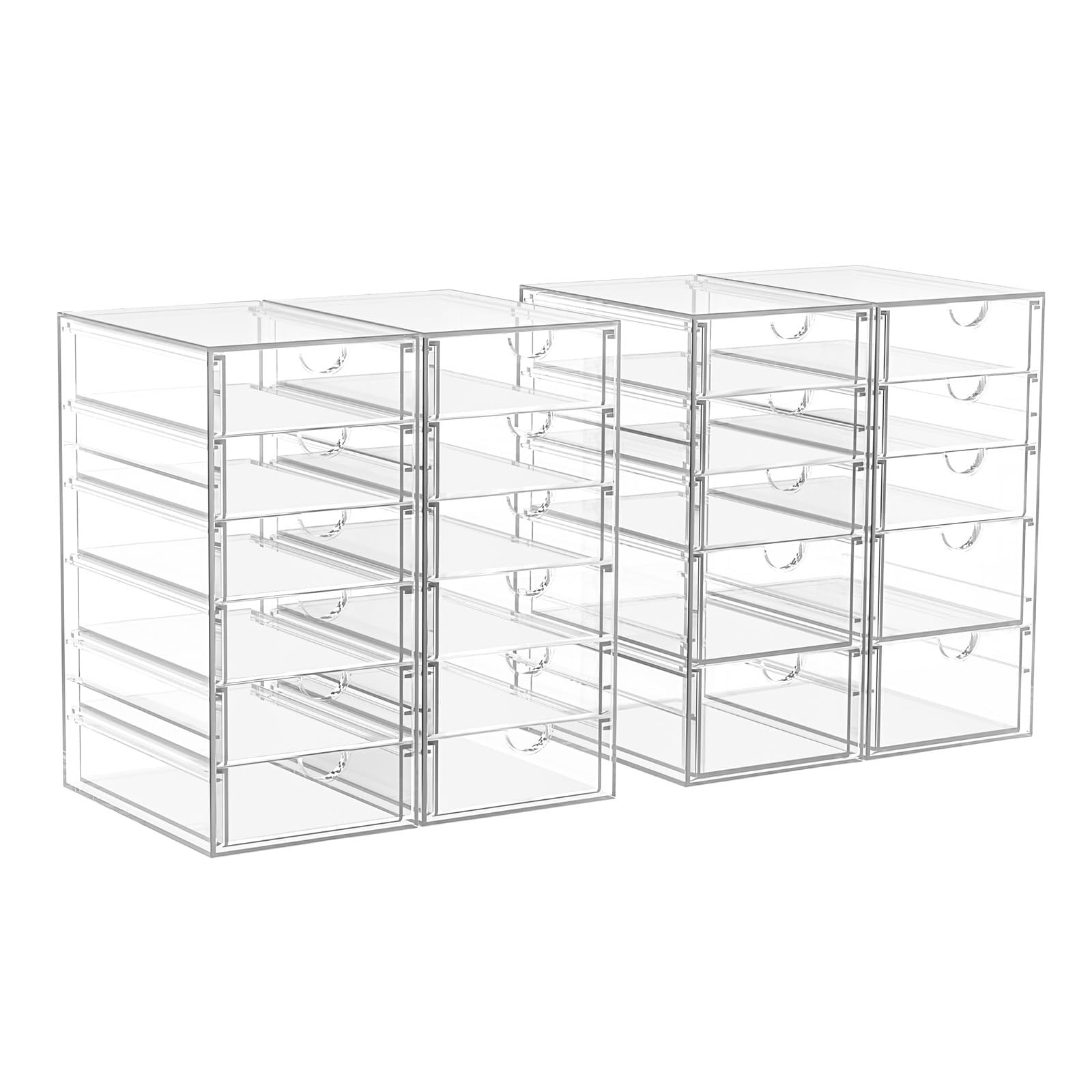 22 Drawers, Acrylic Desk Makeup Organizer, Plastic Drawers Organizer, Stackab…