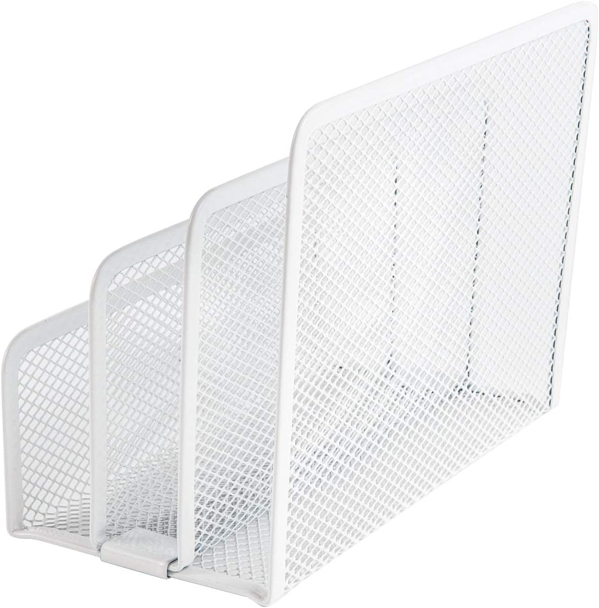 VANRA Small Letter Sorter Desktop File Holder Organizer Metal Mesh with 3 Vertic