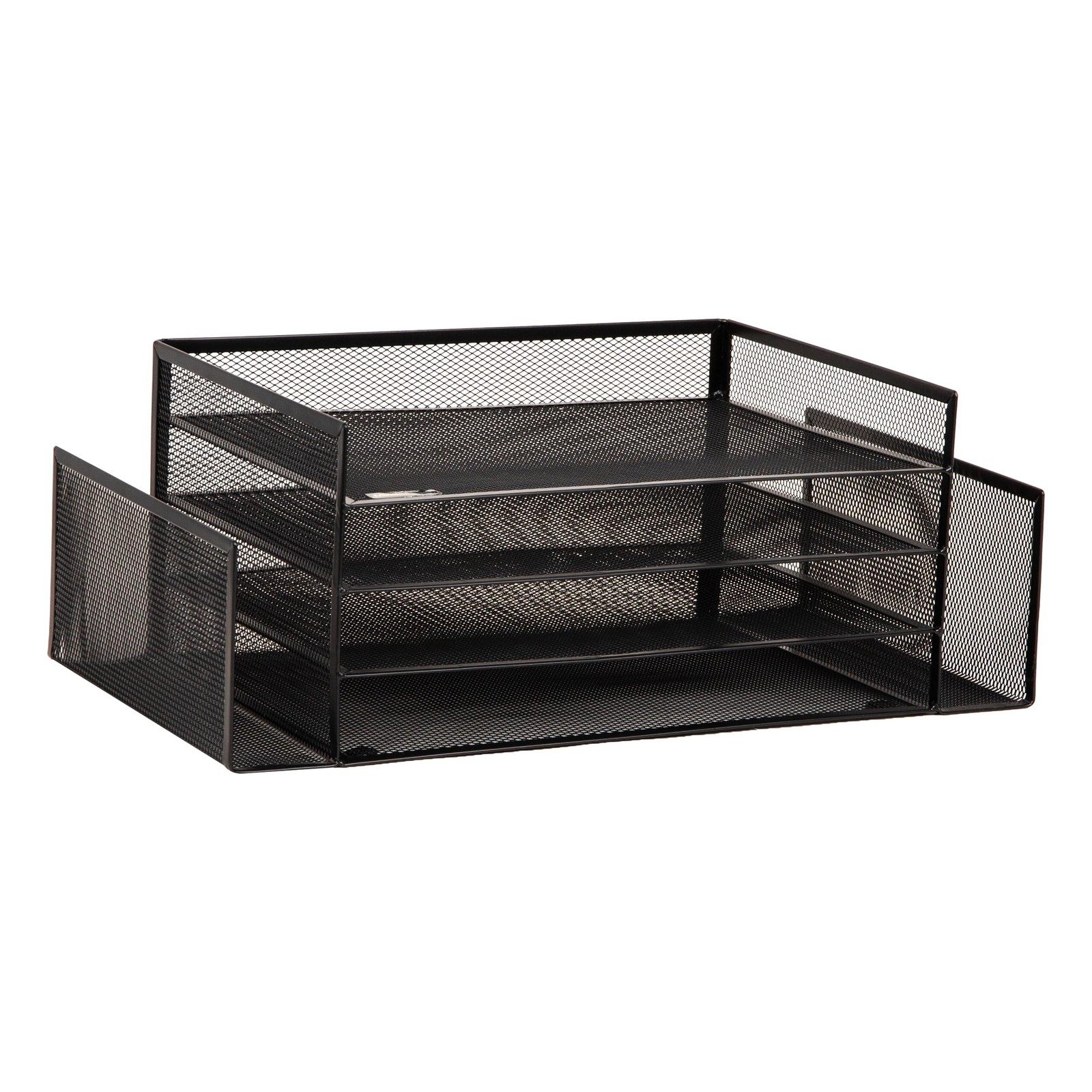 Mind Reader Desktop Organizer, File Storage, Paper 16.8″ x 9.2″ x 6″, Black