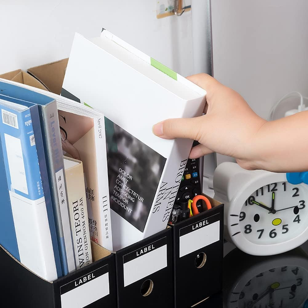 Foldable Desk File Holder Organizer Sturdy Cardboard Magazine Storage Box Docume