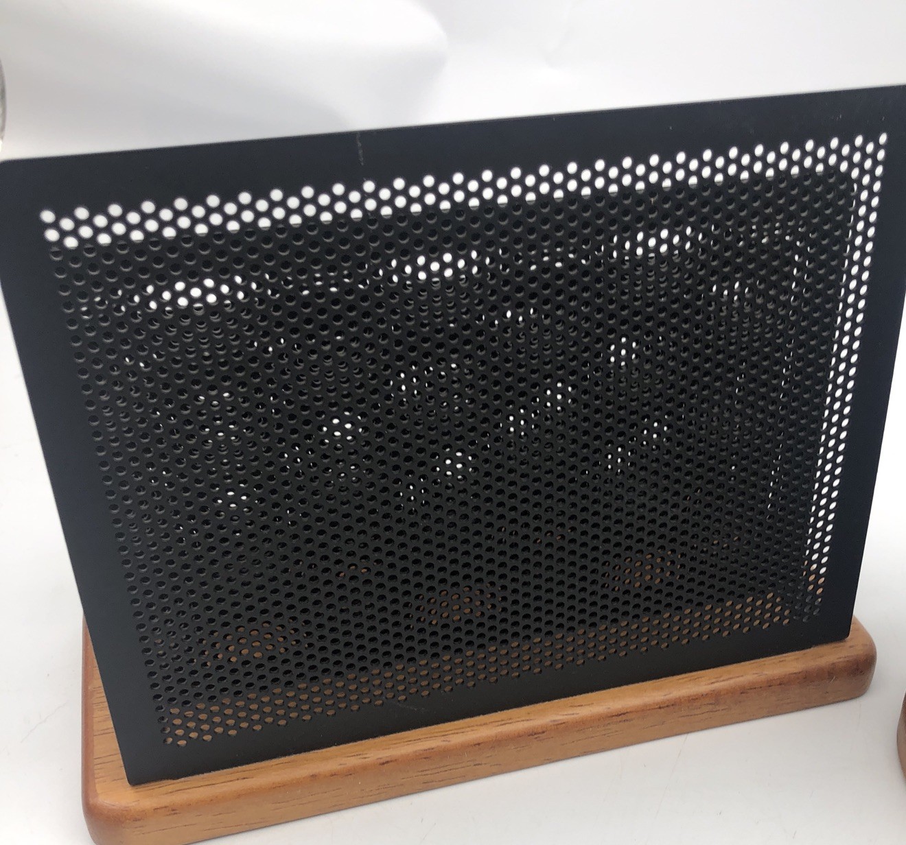 Set Of 4 Metal/Wooden Eldon Desk Organizers Letter/Envelope Holder Pen Cup