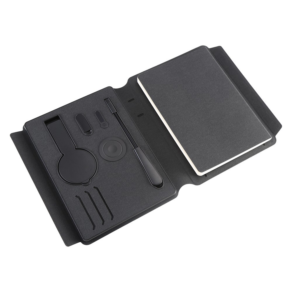 Unaklo’s Smart Desk Organizer with built in MagSafe charger, notebook, binder