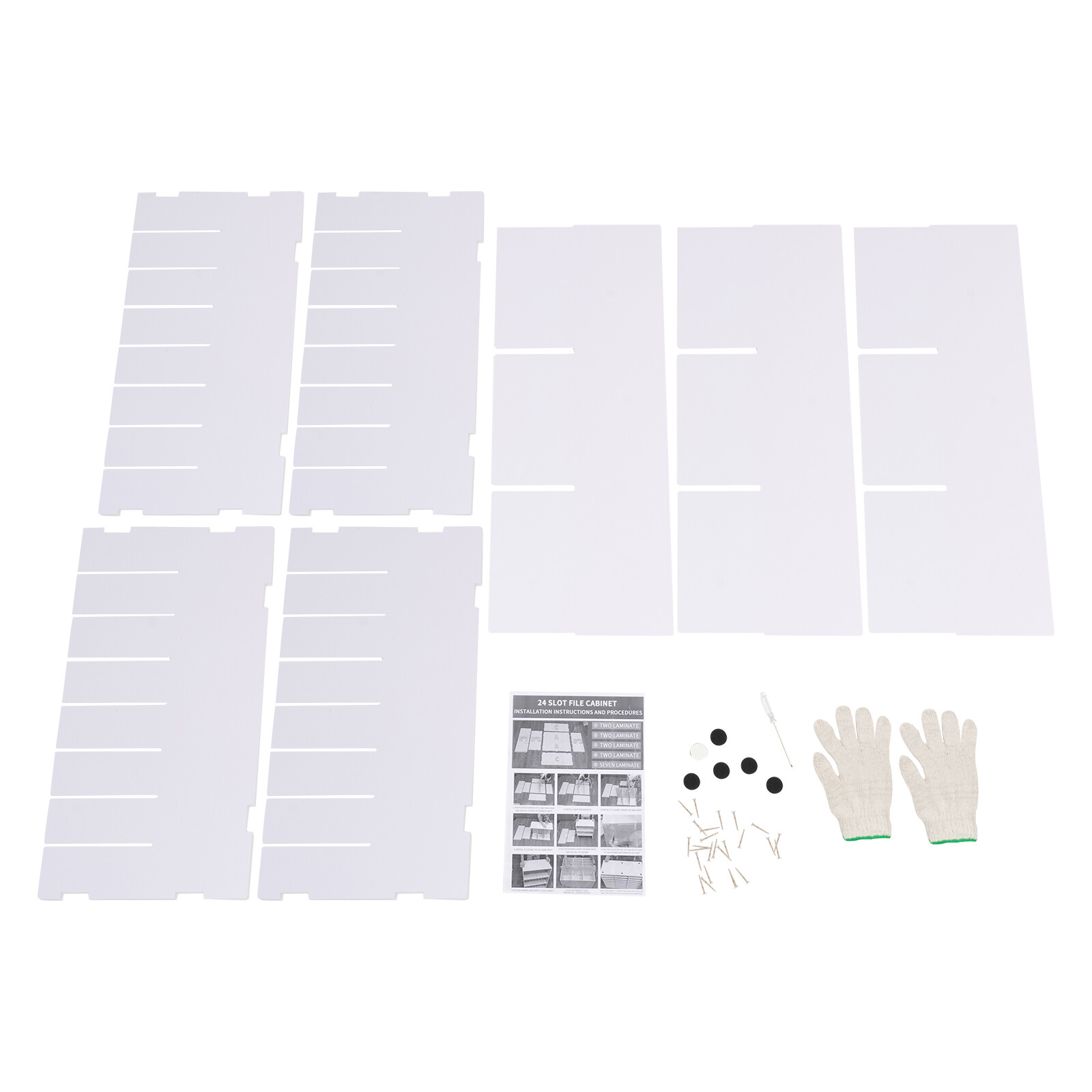 Classroom Mailbox – 24 Slots Literature Organizer, Construction Paper White