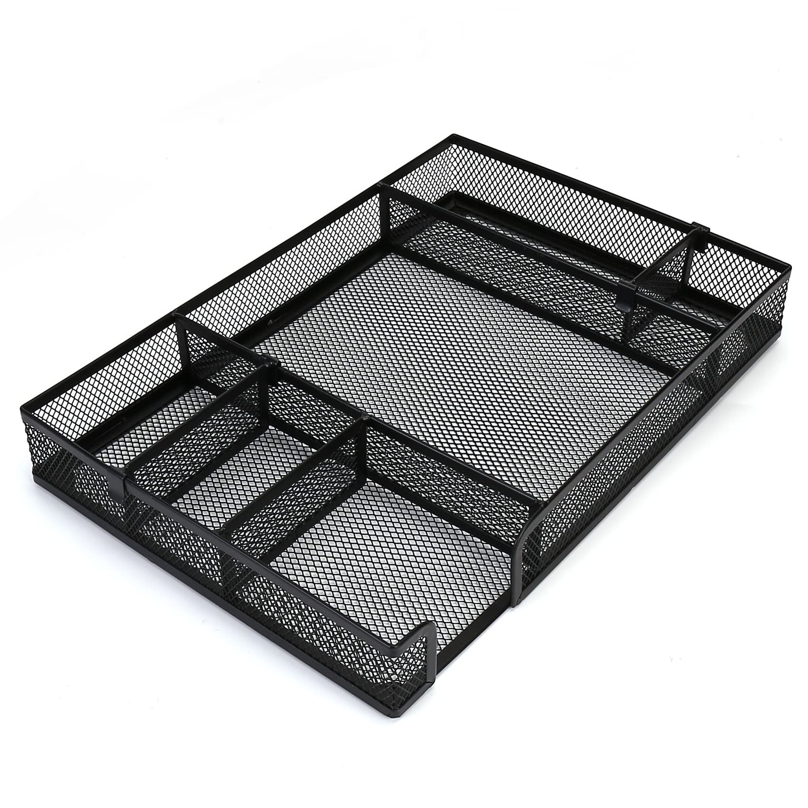 EsOfficce Desk Drawer Organizer Tray with Adjustable 6 Grid