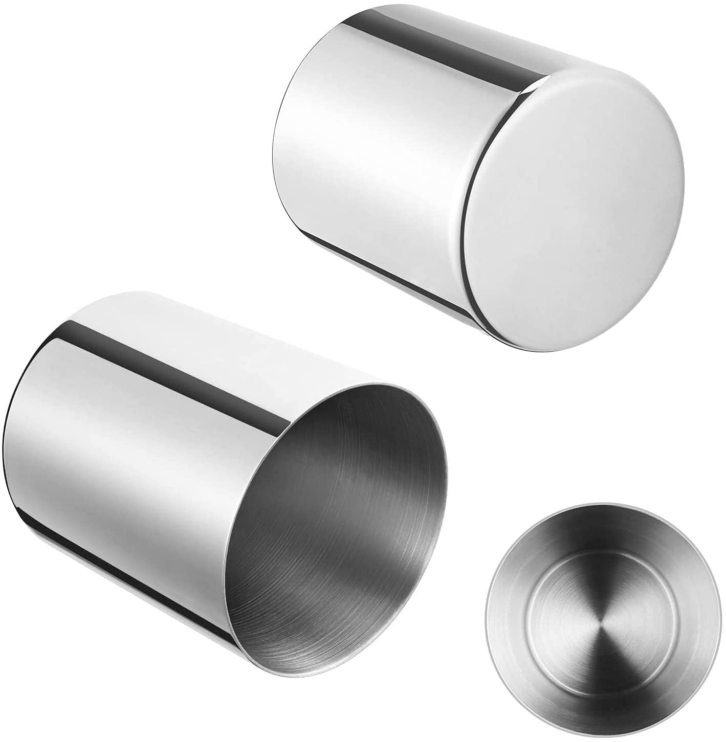 2 Packs Silver Pen Holder for Desk, SUS304 Stainless Steel Heavy Duty Pen Hol…