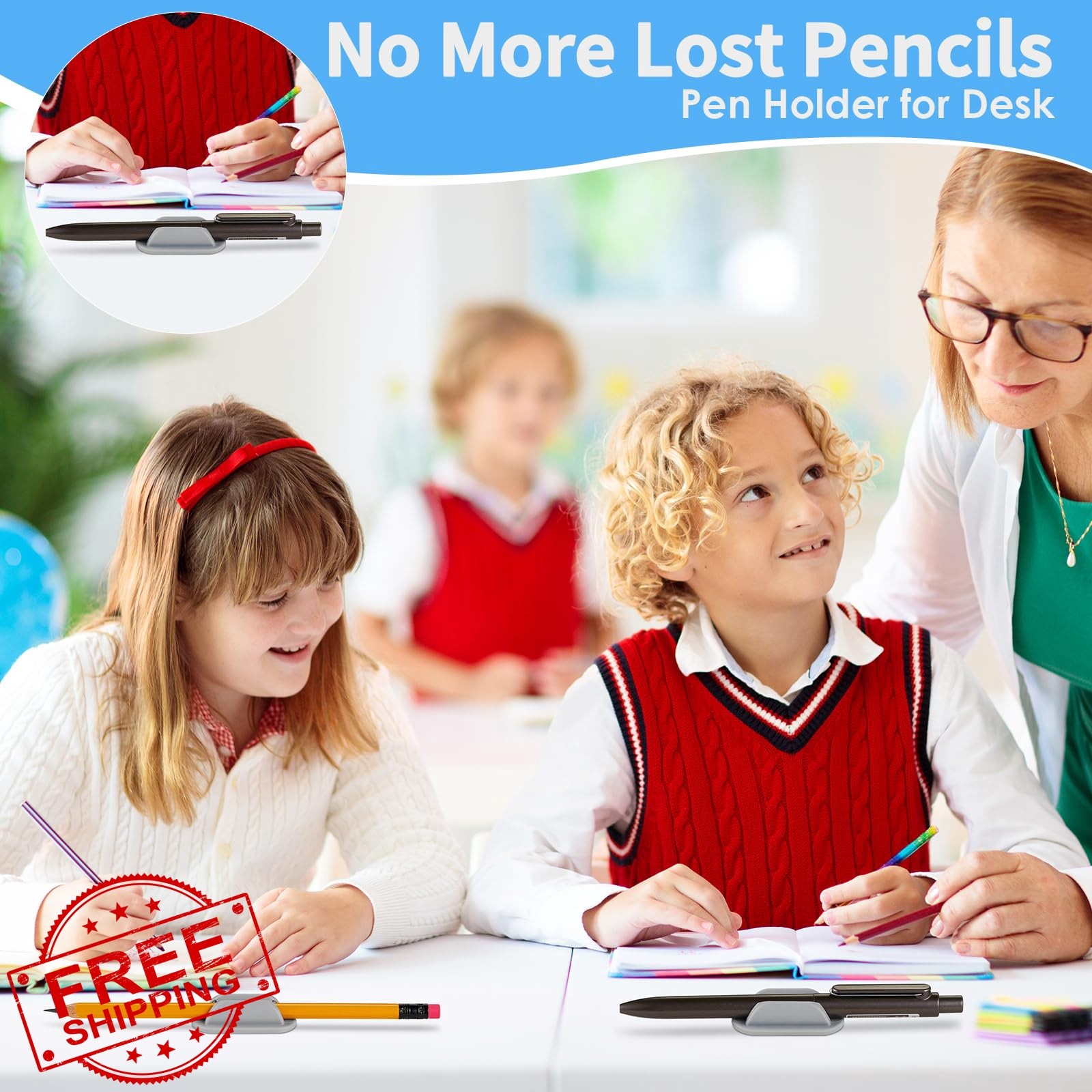 VZZNN Pencil Holder Grey 20 PCS