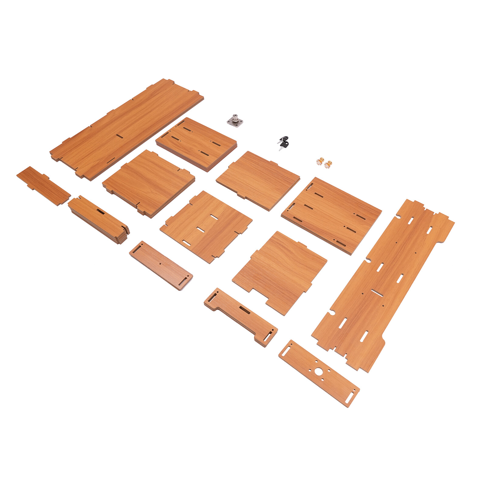 Wooden Desk Organizer with Drawers Office Supplies Computer Desktop Tabletop