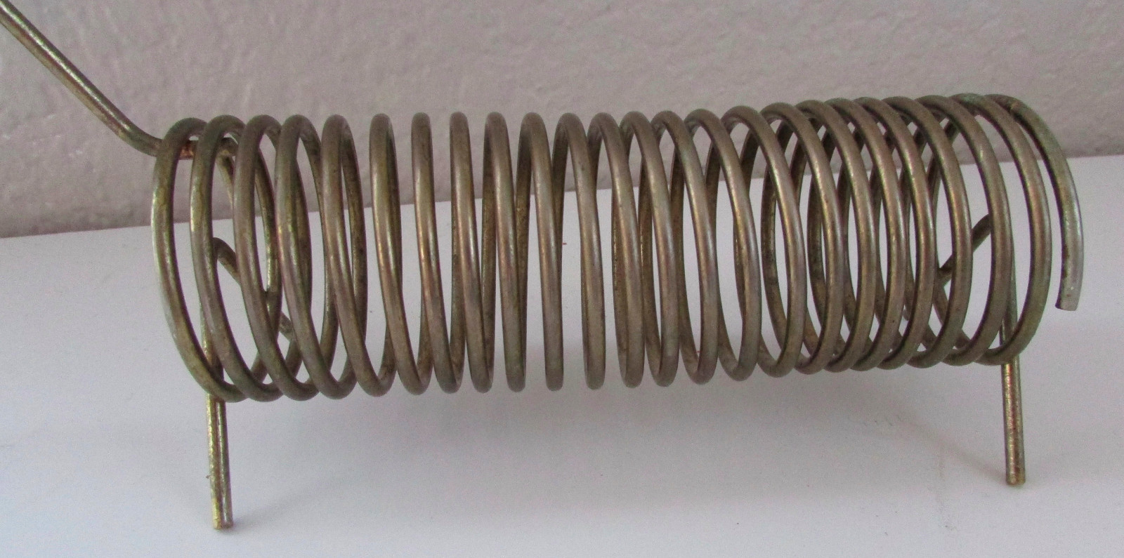 Vintage Brass Spiral Dog Mail Letter Envelope Rack Sorter Holder 9″ Long
