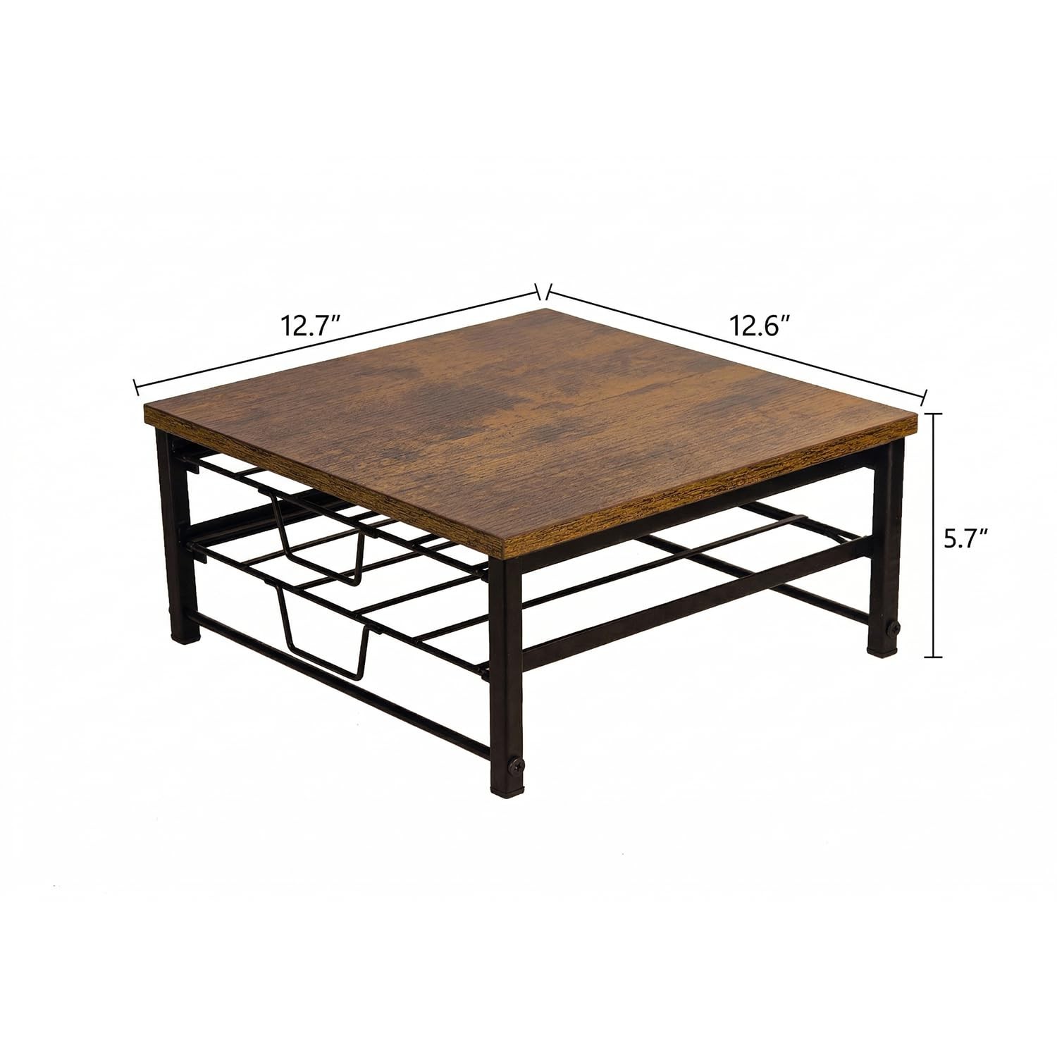 SPEDAY 2 Tier Coffee Pod 12.7 inches x 12.59 x 5.9 inches, wood