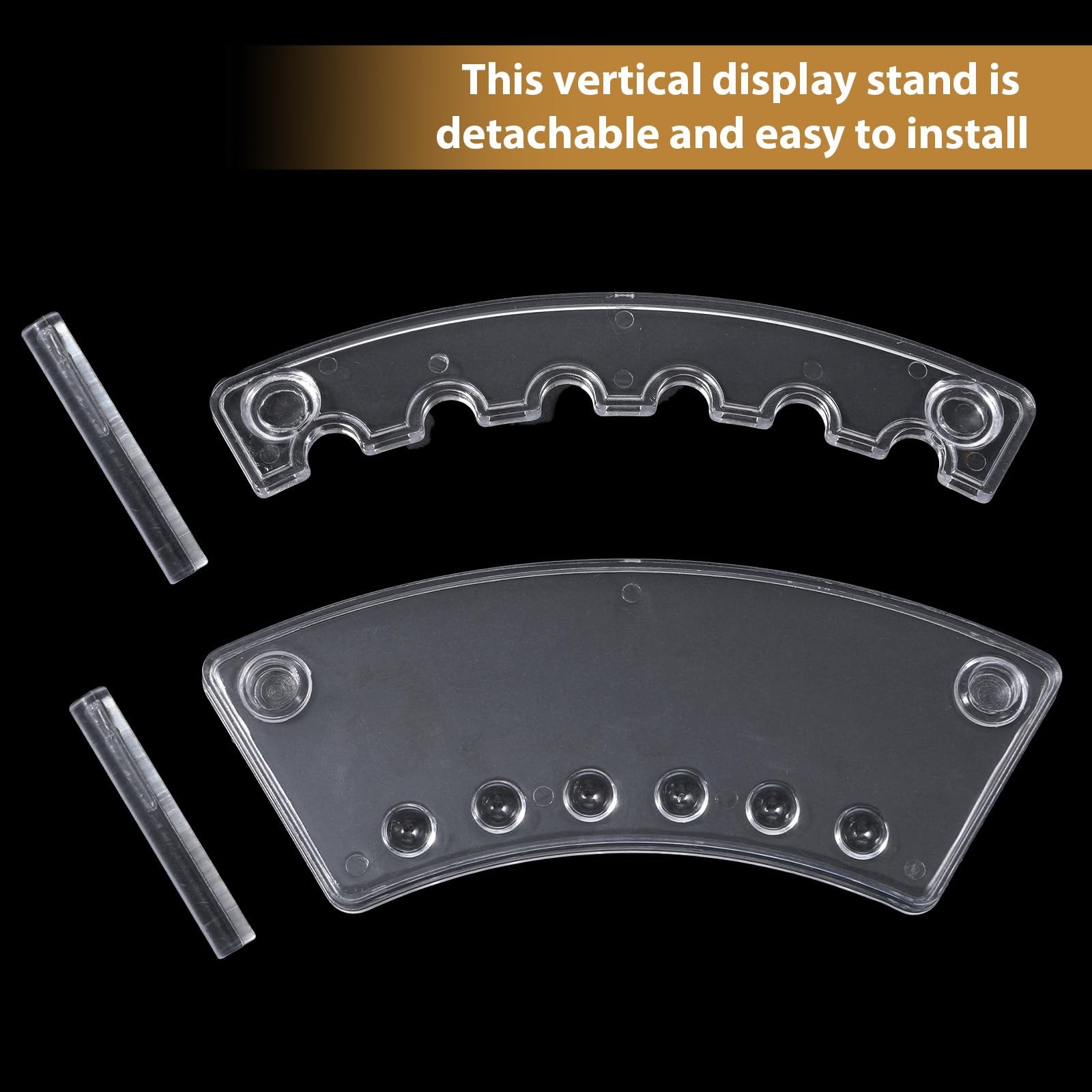 2 PCS Pen Display Stand, Fountain Pen Holder, Plastic Display Rack 6-Slot Pens A