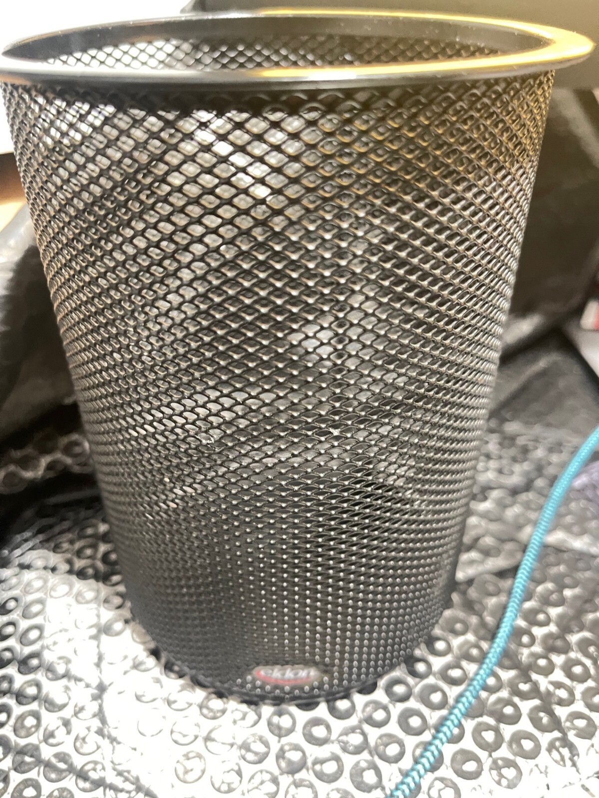 USED Eldon Mesh Durable Pencil Cup Holder 6″H x 4 3/4″D(Q3)