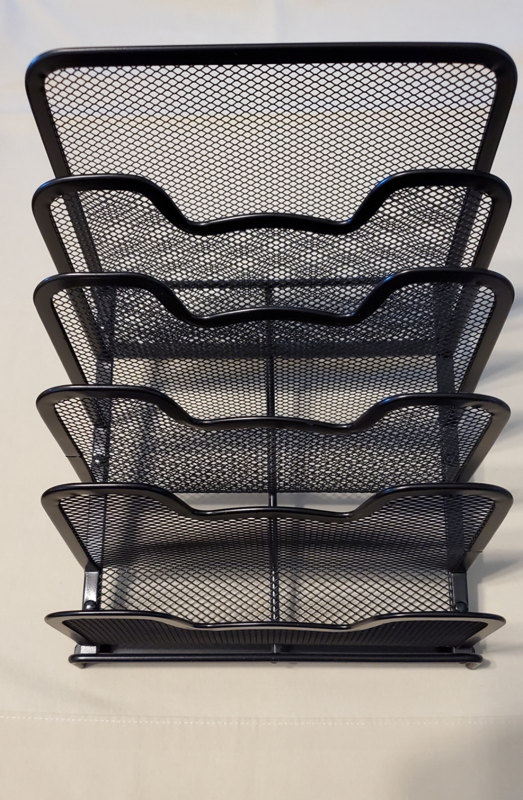 Metal Incline Desktop File Sorter, Wire File Organizer, Multi Step File Organize