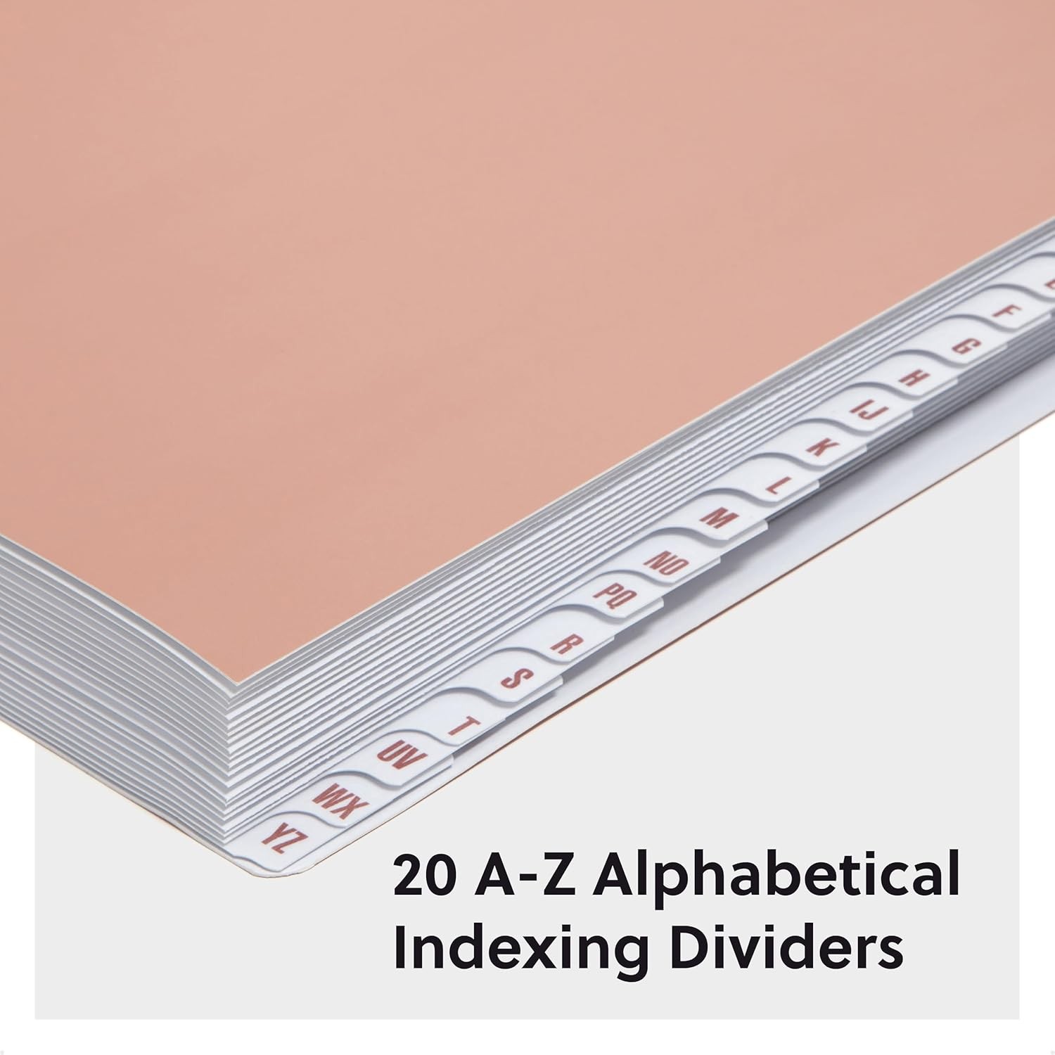 Expandable Desk File Sorter Alphabetical A–Z Organizer 20 Laminated Index