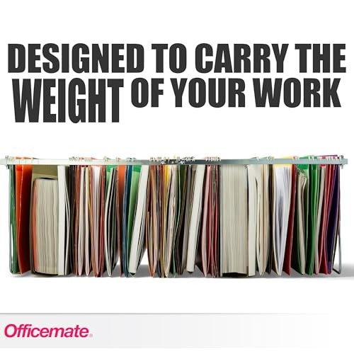 Officemate Hanging File Frame, Letter Size, 2 count (Pack of 1), Silver