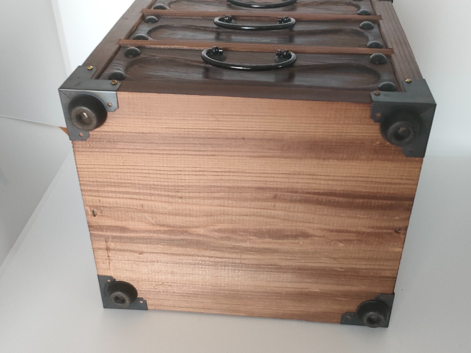 Wood Chest Showa Vintage Limited Japan W19cm x D17cm x H21cm