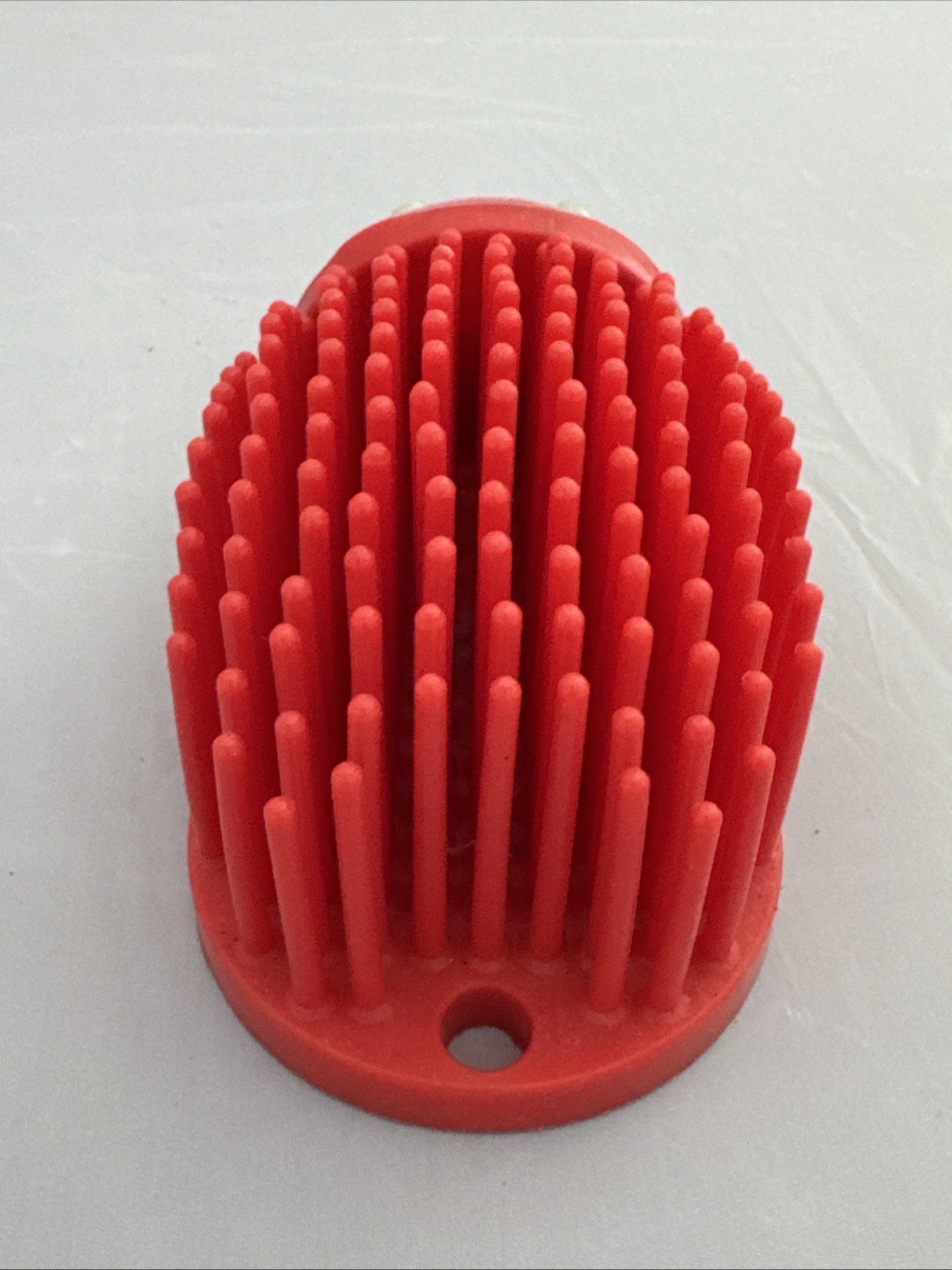 VTG Porcupine Organizer Desk Storage Pen Holder Pencil Sharpener Red