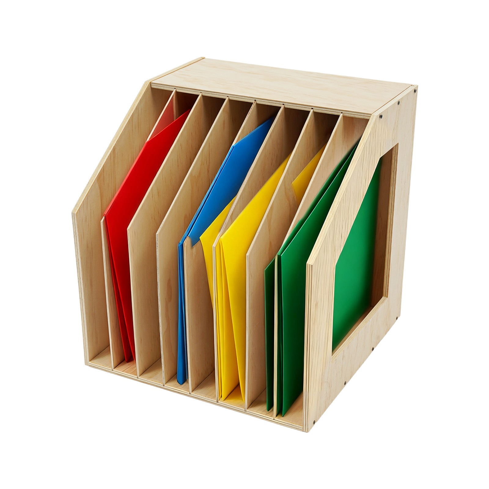 8 Slots Paper Filing Holder, Paper Storage Filing Organizer 12.99*9.84*13.78in
