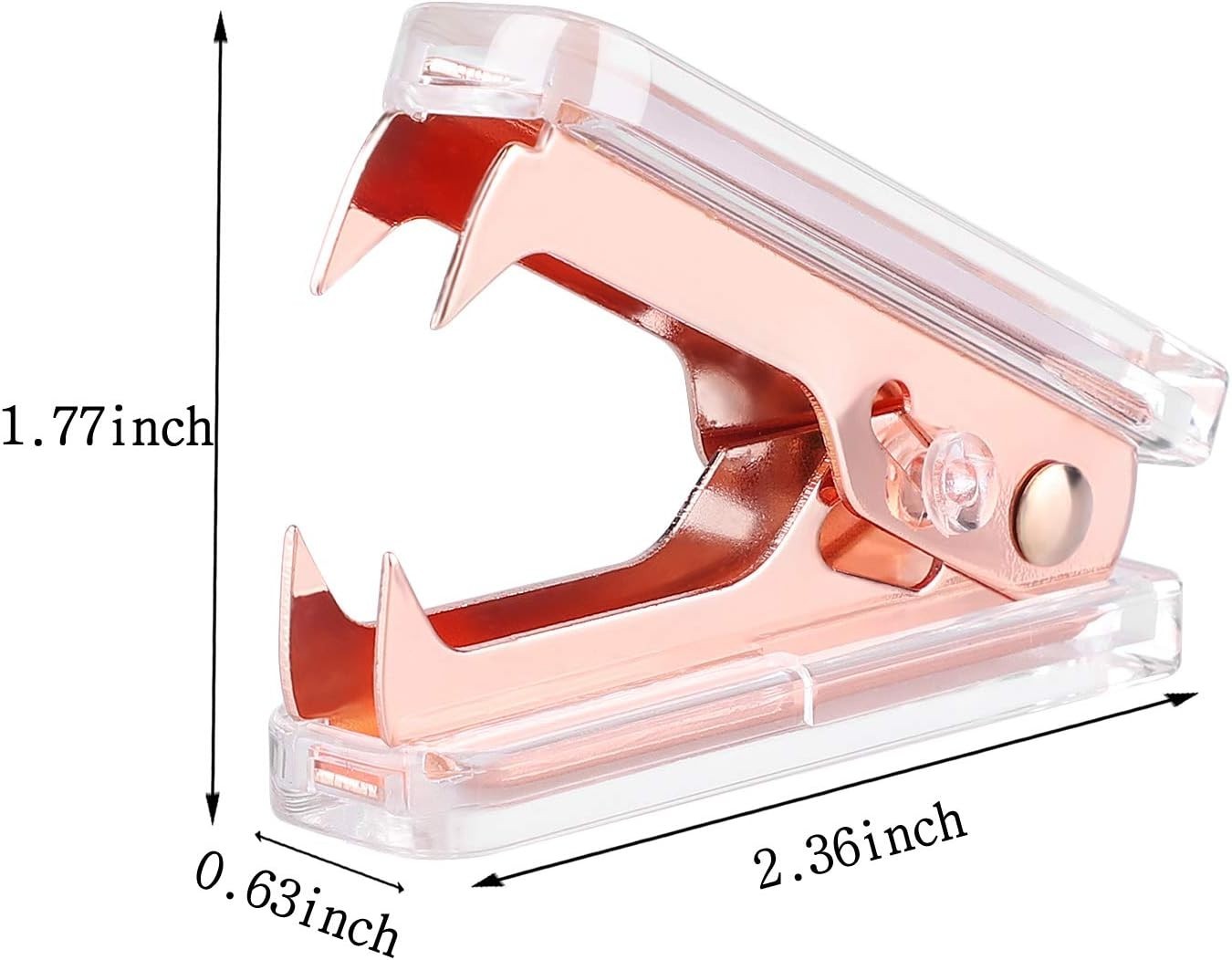 Complete Rose Gold Desk Accessory Set: Stapler, Tape Dispenser & Stapler Remover